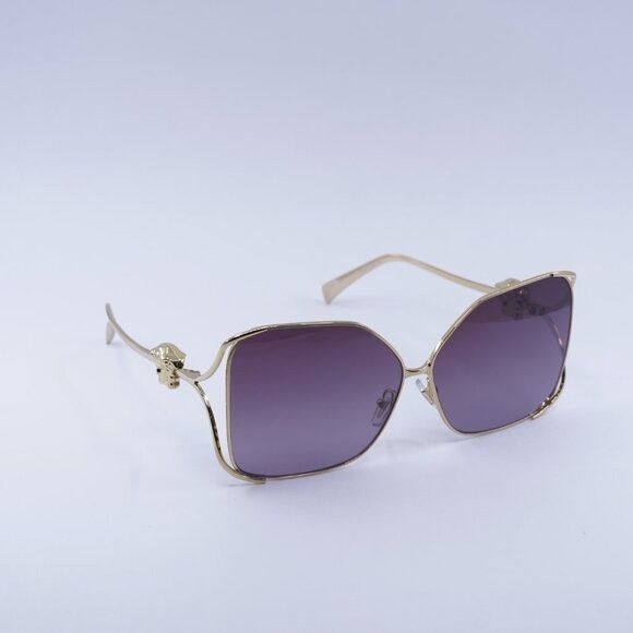 Versace Versace VE2288 1002/6X Sunglasses Gold Square Frame, Violet Size ONE SIZE - 4 Thumbnail