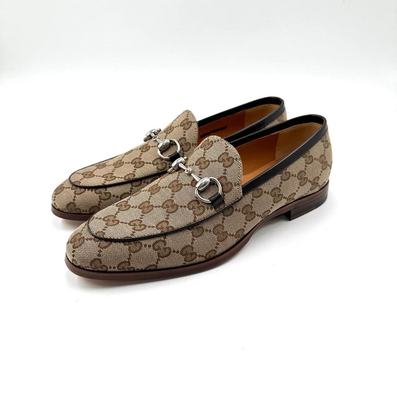 Gucci Gucci Monogram Round-Toe Loafers Size US 6 / EU 39 - 1 Thumbnail