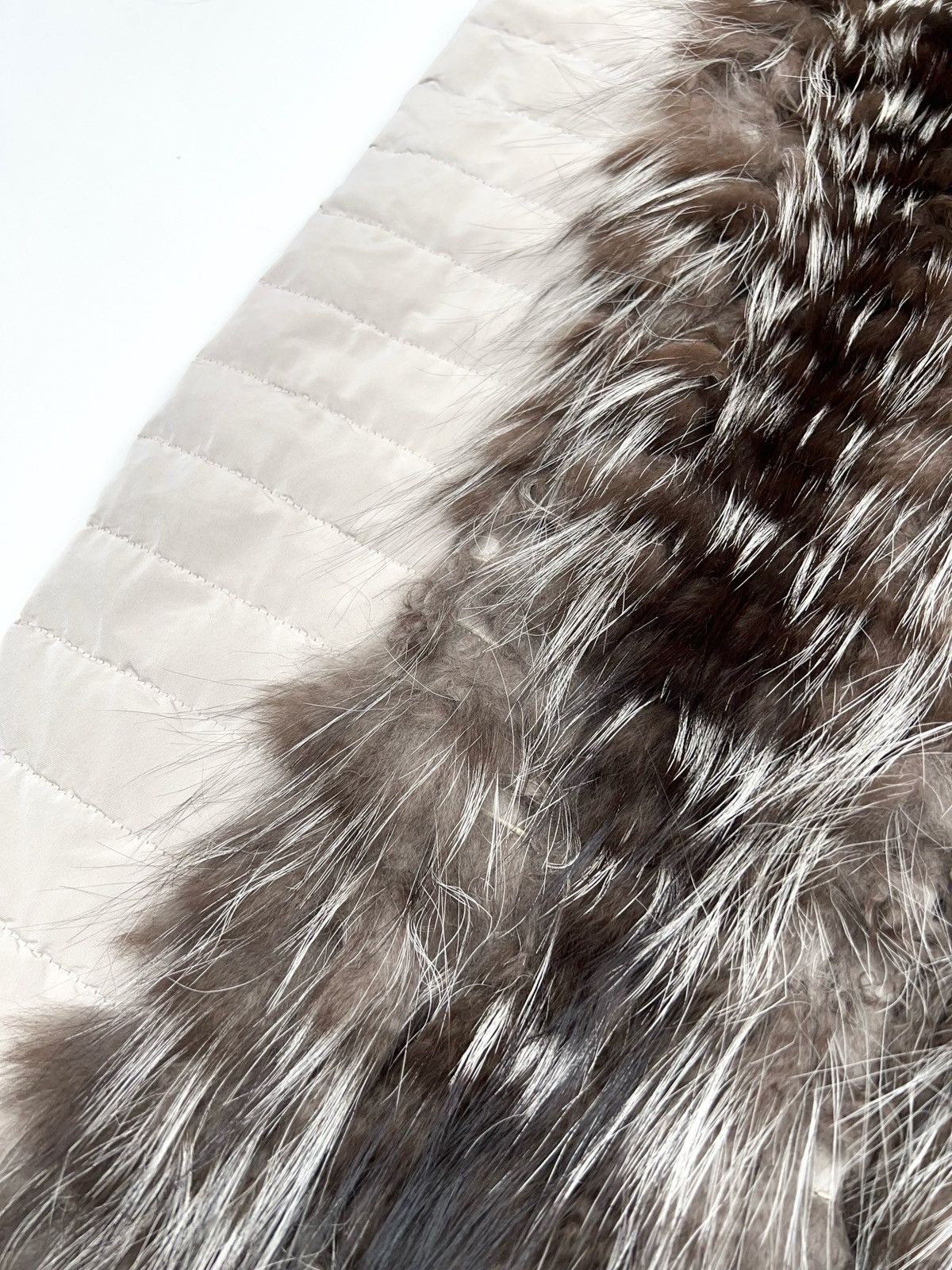 Fabiana Filippi Fabiana Filippi Fox Fur Goose Down Vest Beige Light Grey Size M / US 6-8 / IT 42-44 - 13 Thumbnail