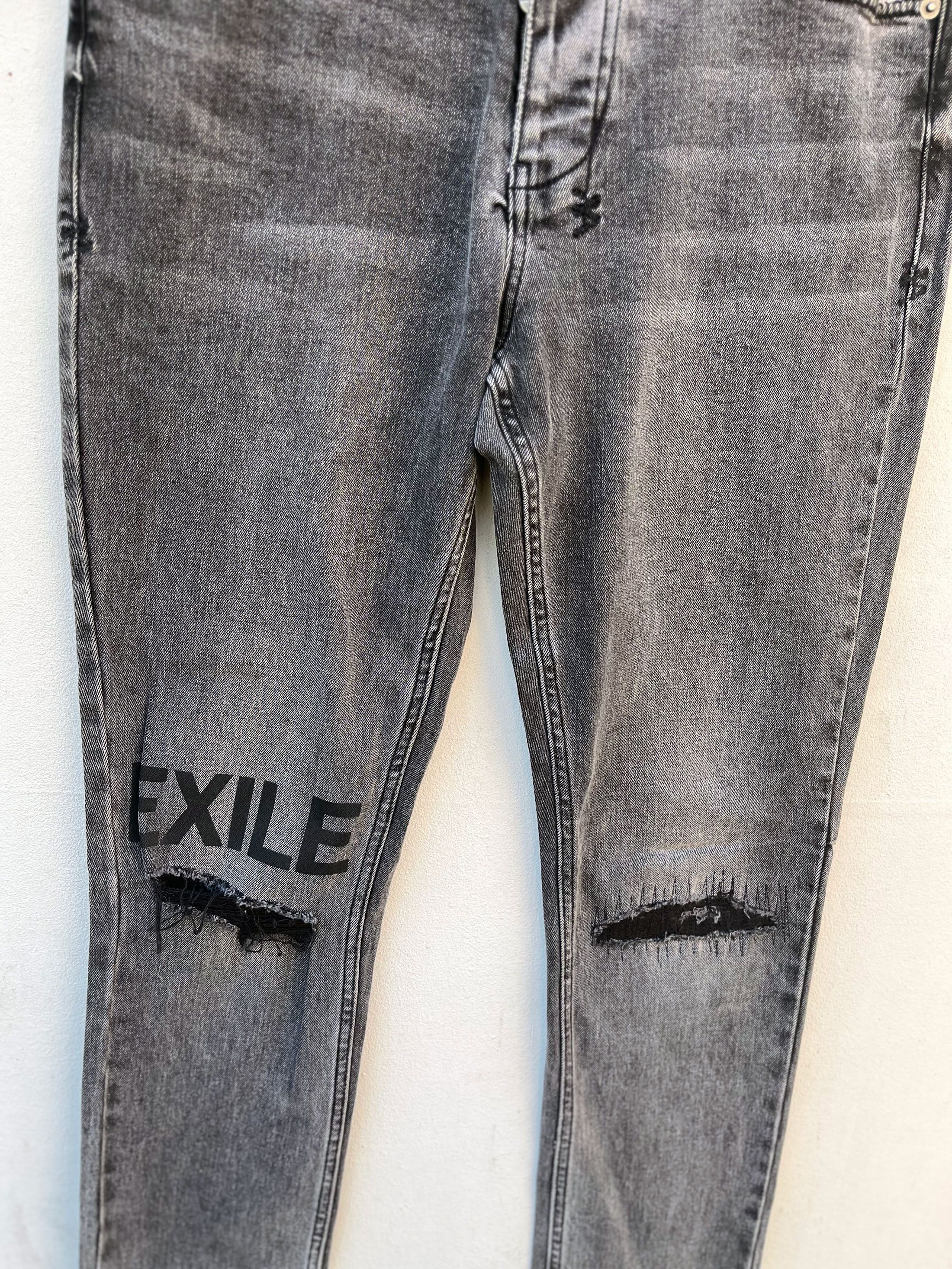 Designer × Ksubi Ksubi Exile Distressed Trashed Stretchable Jeans Size US 31 - 2 Thumbnail