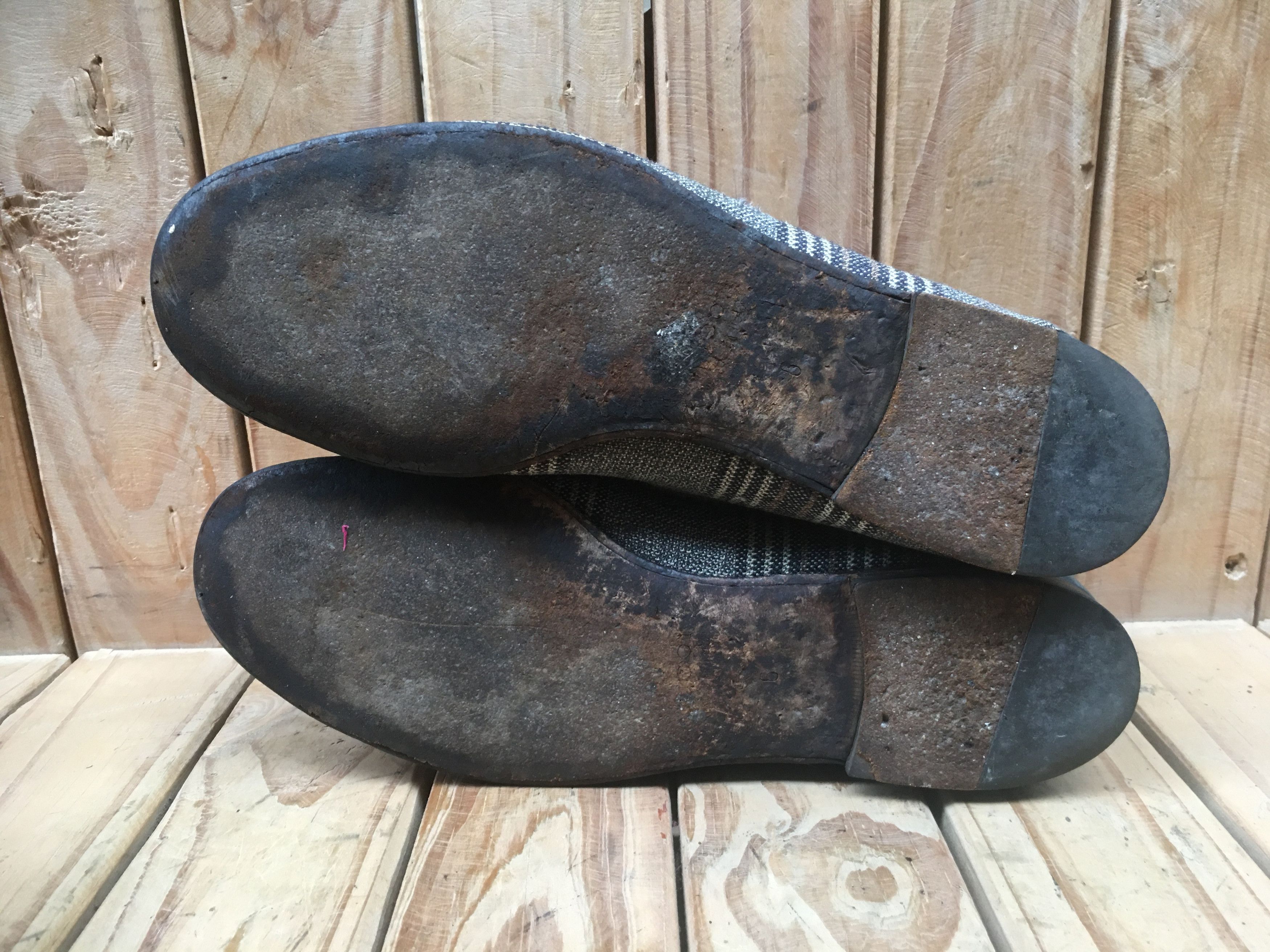 Gucci VTG 1953 Gucci blue checked denim loafers UK 6 Size US 6.5 / EU 39-40 - 11 Thumbnail
