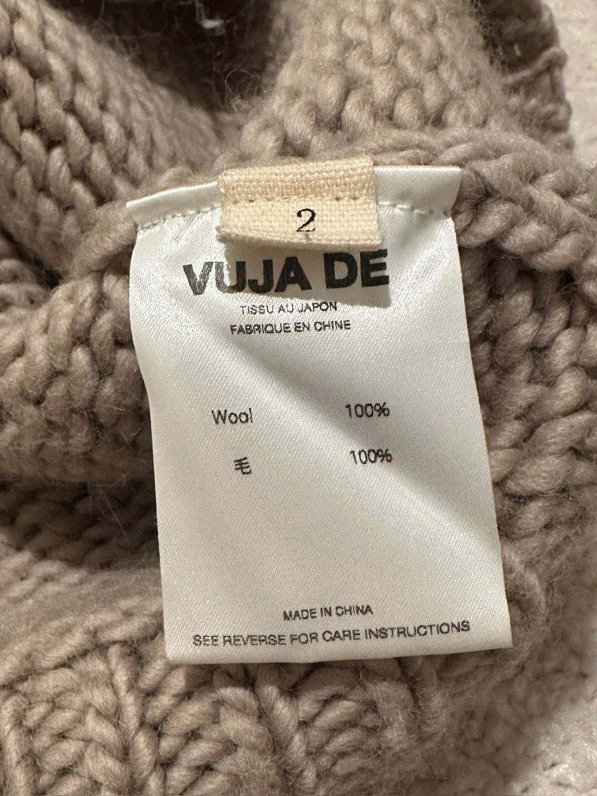 Vuja De Vuja De Low-Guage Knit Sweater (Nude Ivory) Size US M / EU 48-50 / 2 - 6 Thumbnail