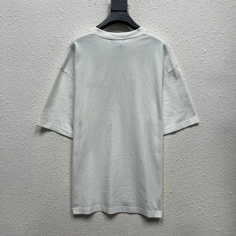 Balenciaga Balenciaga Double B embroidery white short-sleeve Size US M / EU 48-50 / 2 - 3 Thumbnail