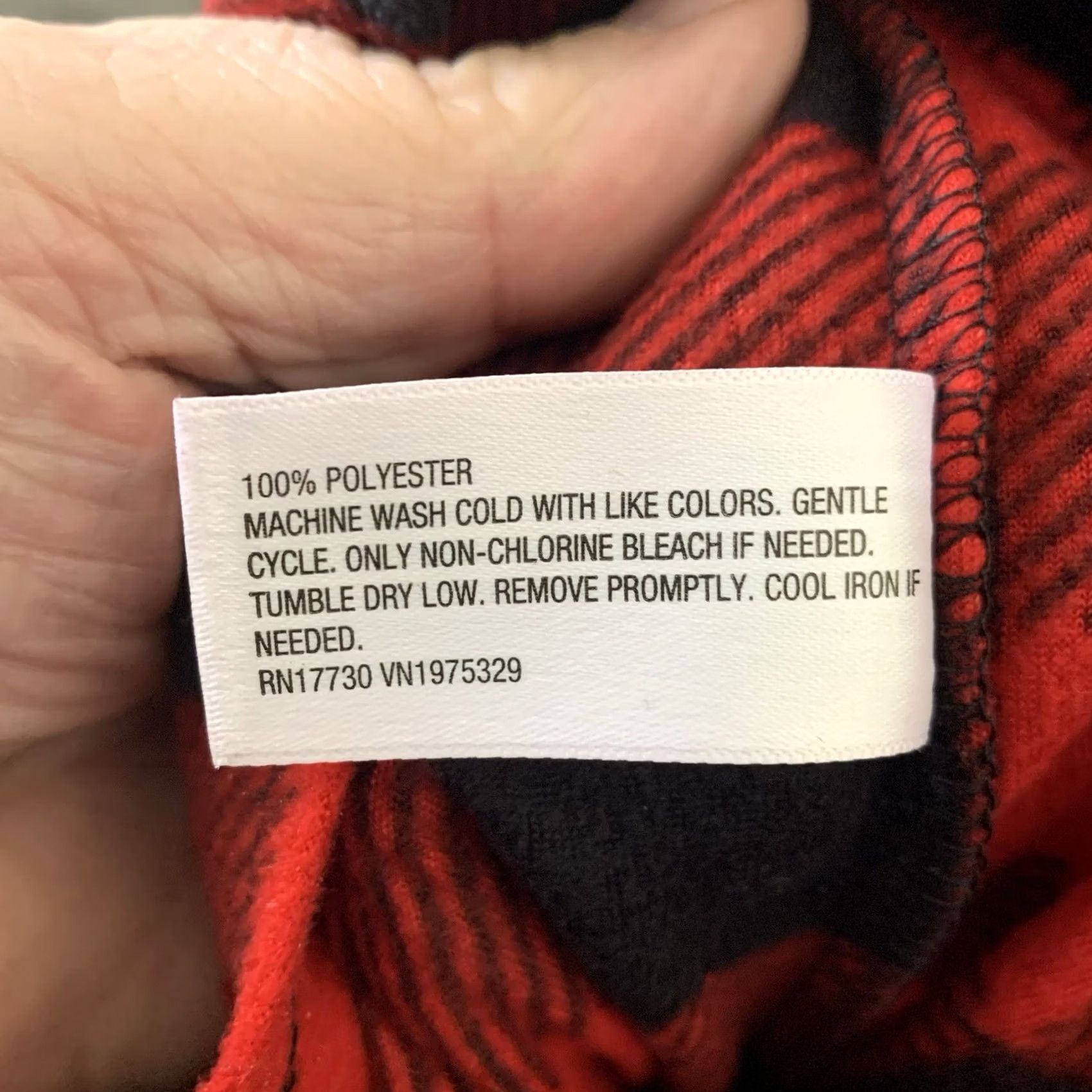 Vintage WONDERSHOP Fleece Pants Mens 3XL Red Black Buffalo Plaid Pajama Pants Lounge Sleepwear Winter Holiday Classic Elastic Waist Machine Washable Size US 39 - 4 Thumbnail