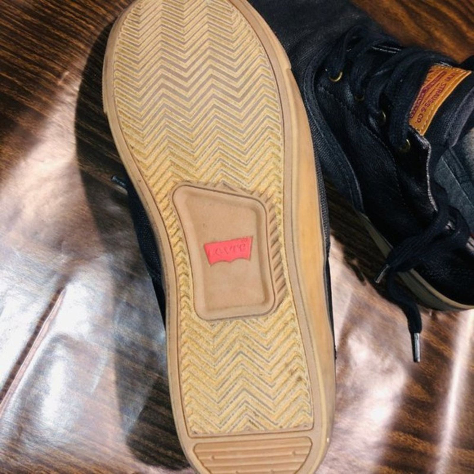 Levi's Levi's Black Canvas Low-Top Sneakers Men's Size 6.5 Size US 6.5 / EU 39-40 - 7 Thumbnail