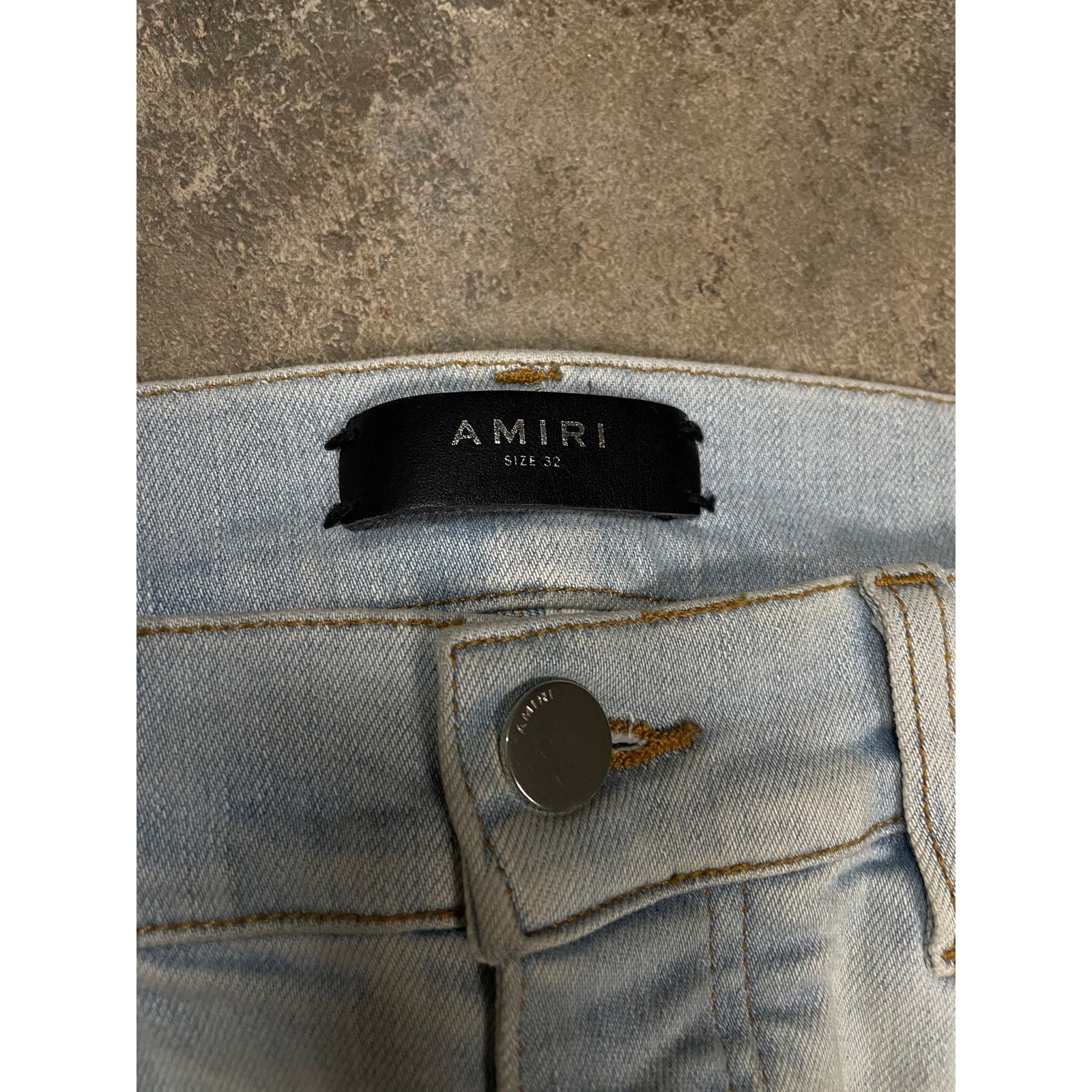 Amiri Amiri MX2 Light Wash Black Paisley Patch 32 Used Size US 32 / EU 48 - 3 Thumbnail