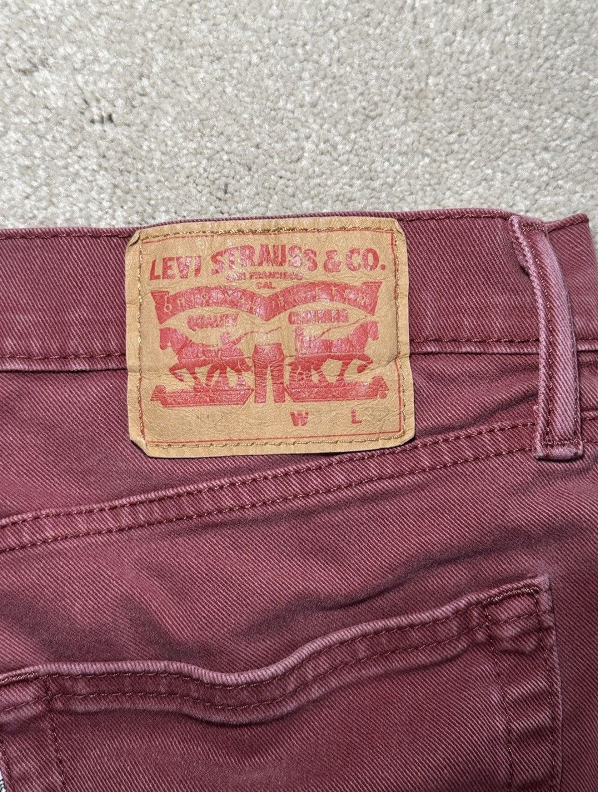 Levi's Levi’s 511 Red Jeans Size US 31 - 5 Thumbnail