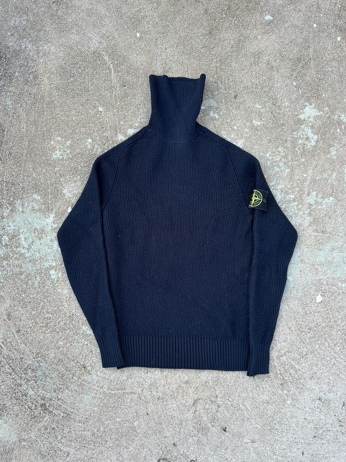 image of Stone Island Sweater Navy S Size, Men's (Size Small)