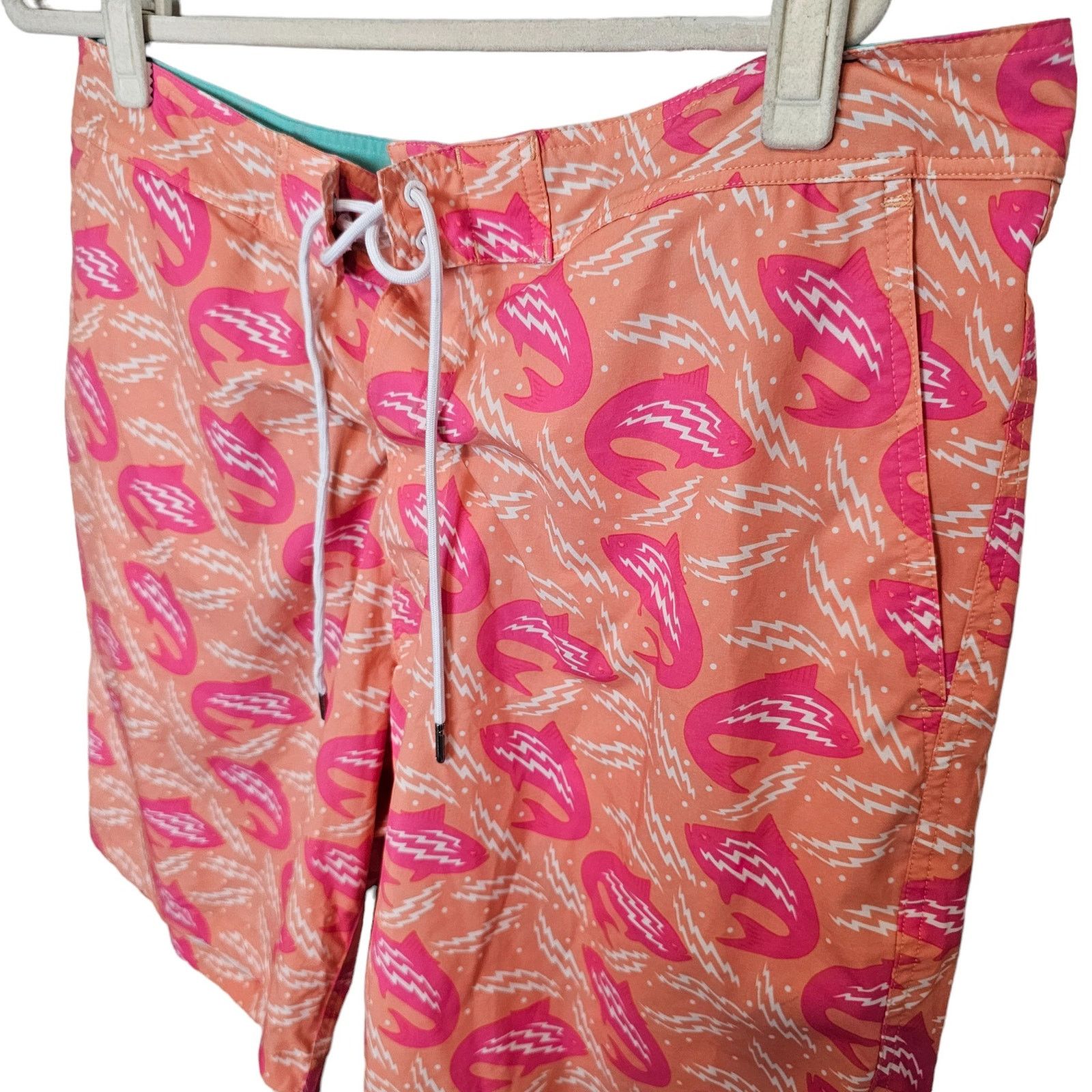 Bonobos Bonobos Mens Fish Print Swim Trunks 36 Beach Surf Swimwear Size US 36 / EU 52 - 3 Thumbnail