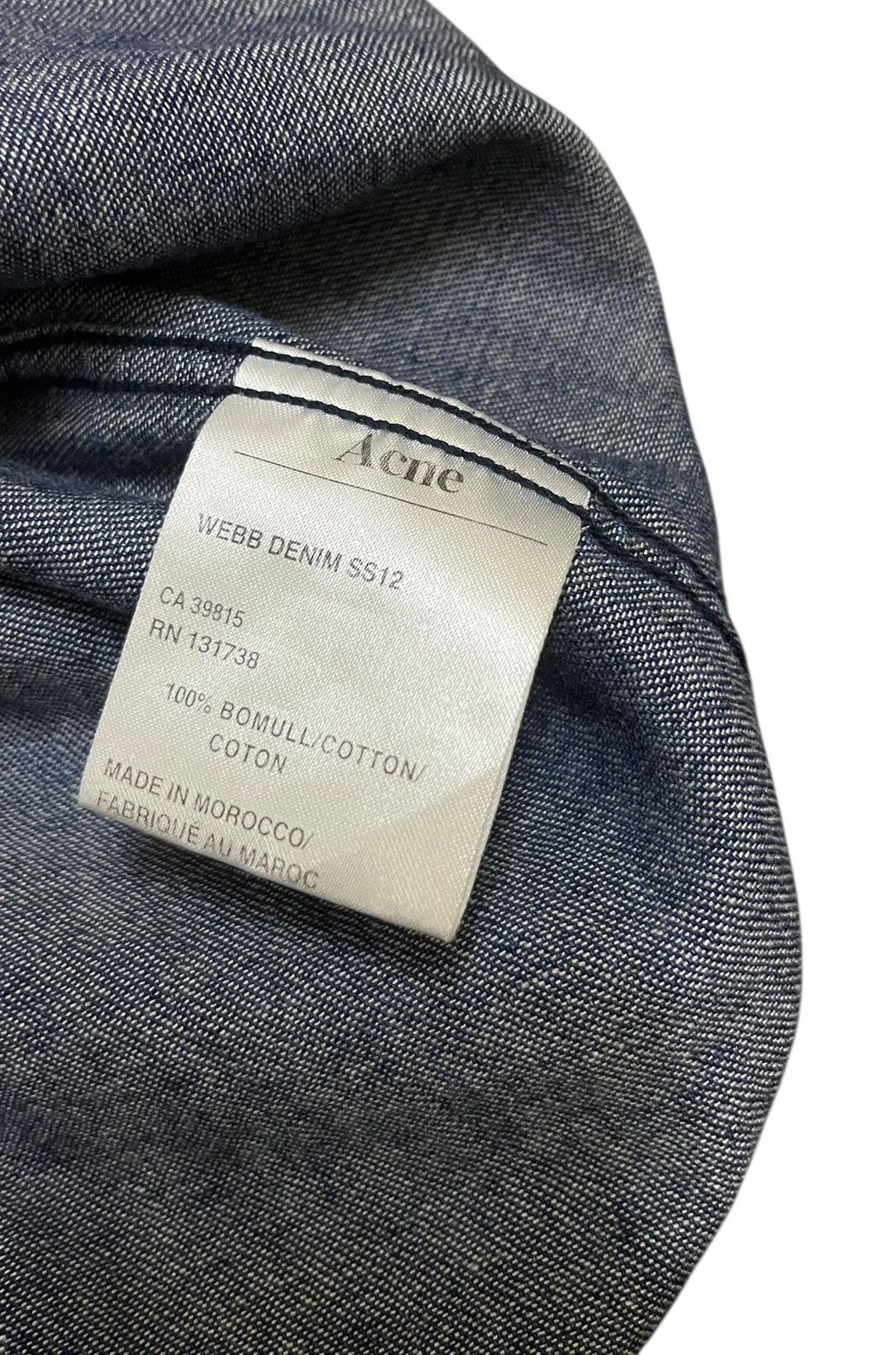 Acne Studios Acne Studio Webb Denim SS12 Shirt Size US M / EU 48-50 / 2 - 9 Thumbnail