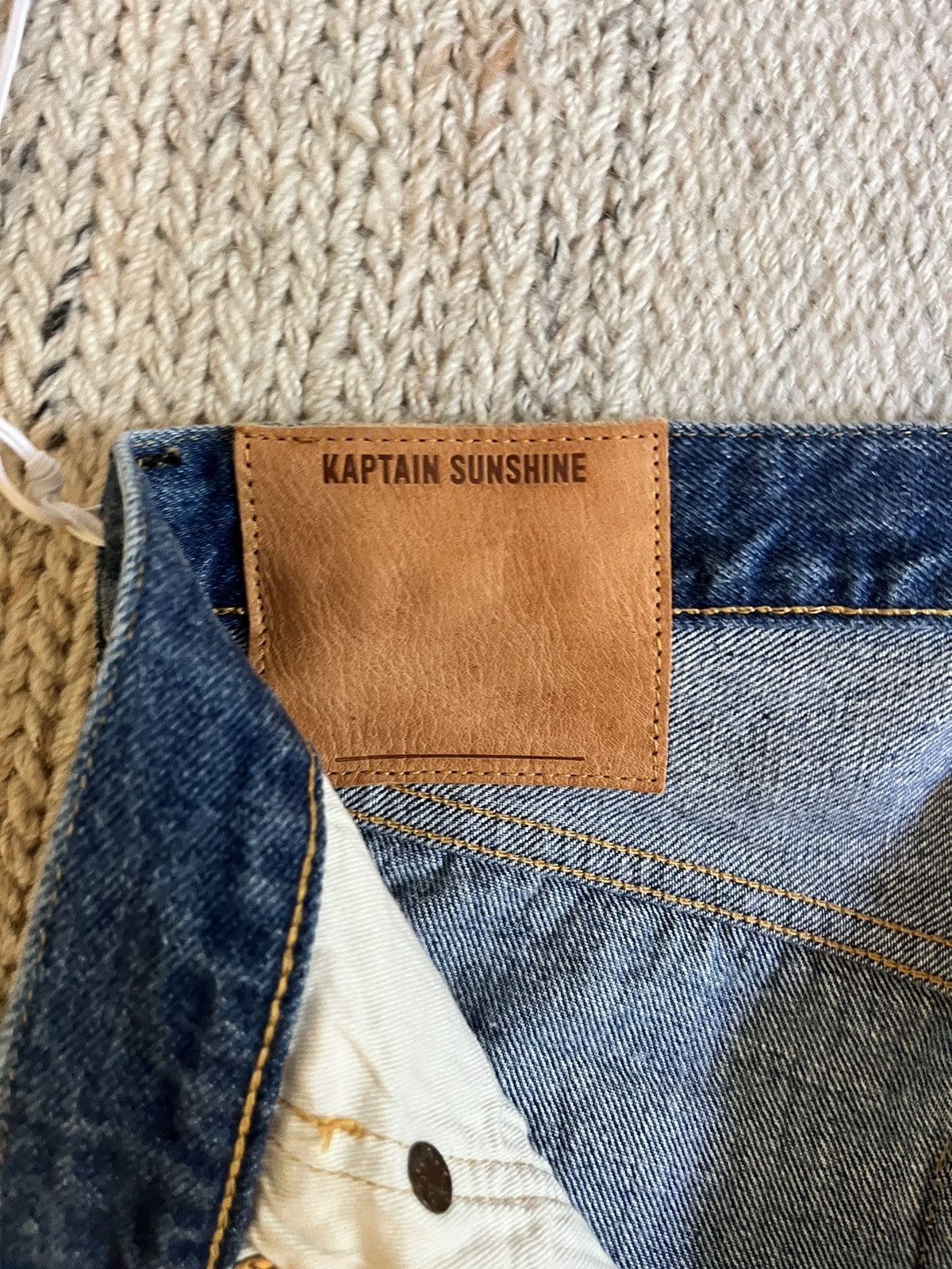 Kaptain Sunshine 5p zipper front denim pants Size US 34 / EU 50 - 4 Thumbnail