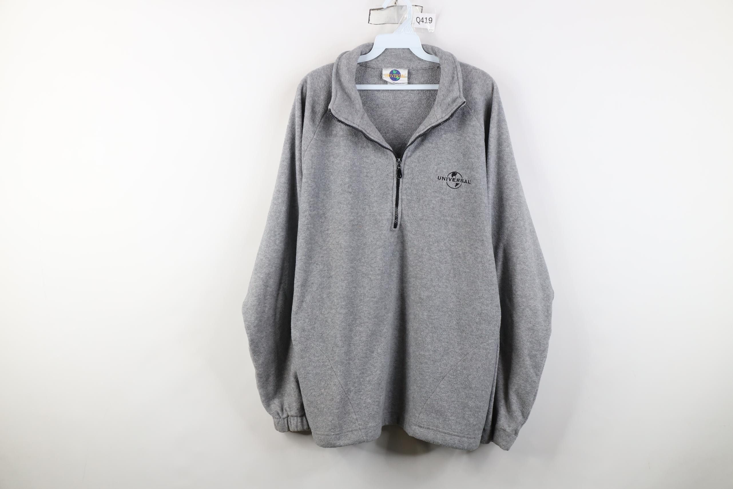Vintage Vintage 90s Y2K Universal Studios 1/2 Zip Fleece Sweater Size US XL / EU 56 / 4 - 1 Thumbnail