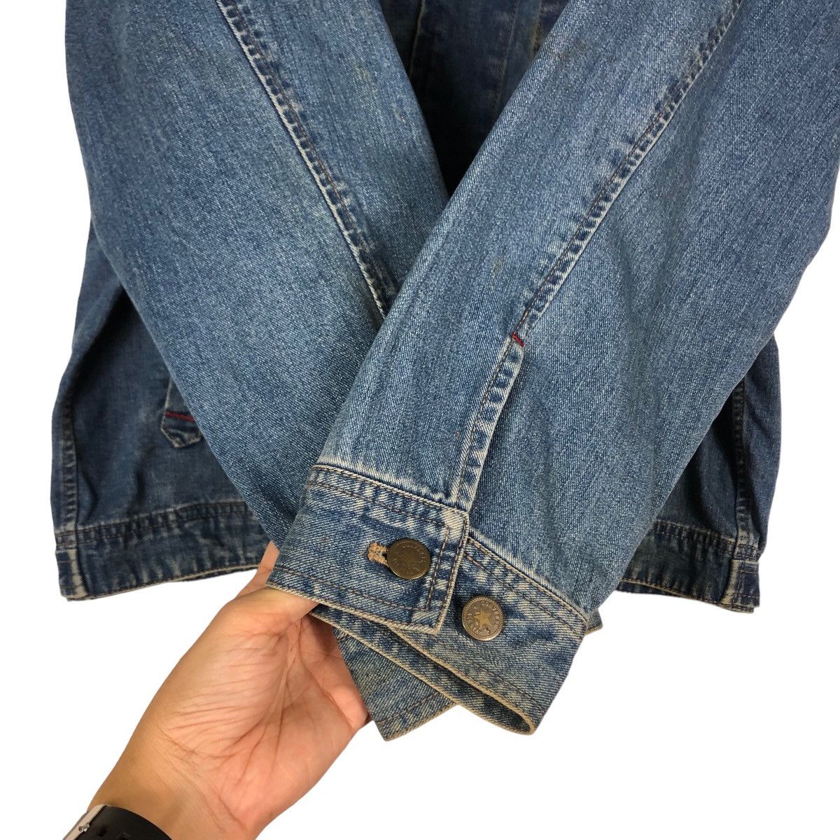 Japanese Brand 🔥Vintage Denim Chore Jacket Converse All Star USA Size US L / EU 52-54 / 3 - 15 Thumbnail