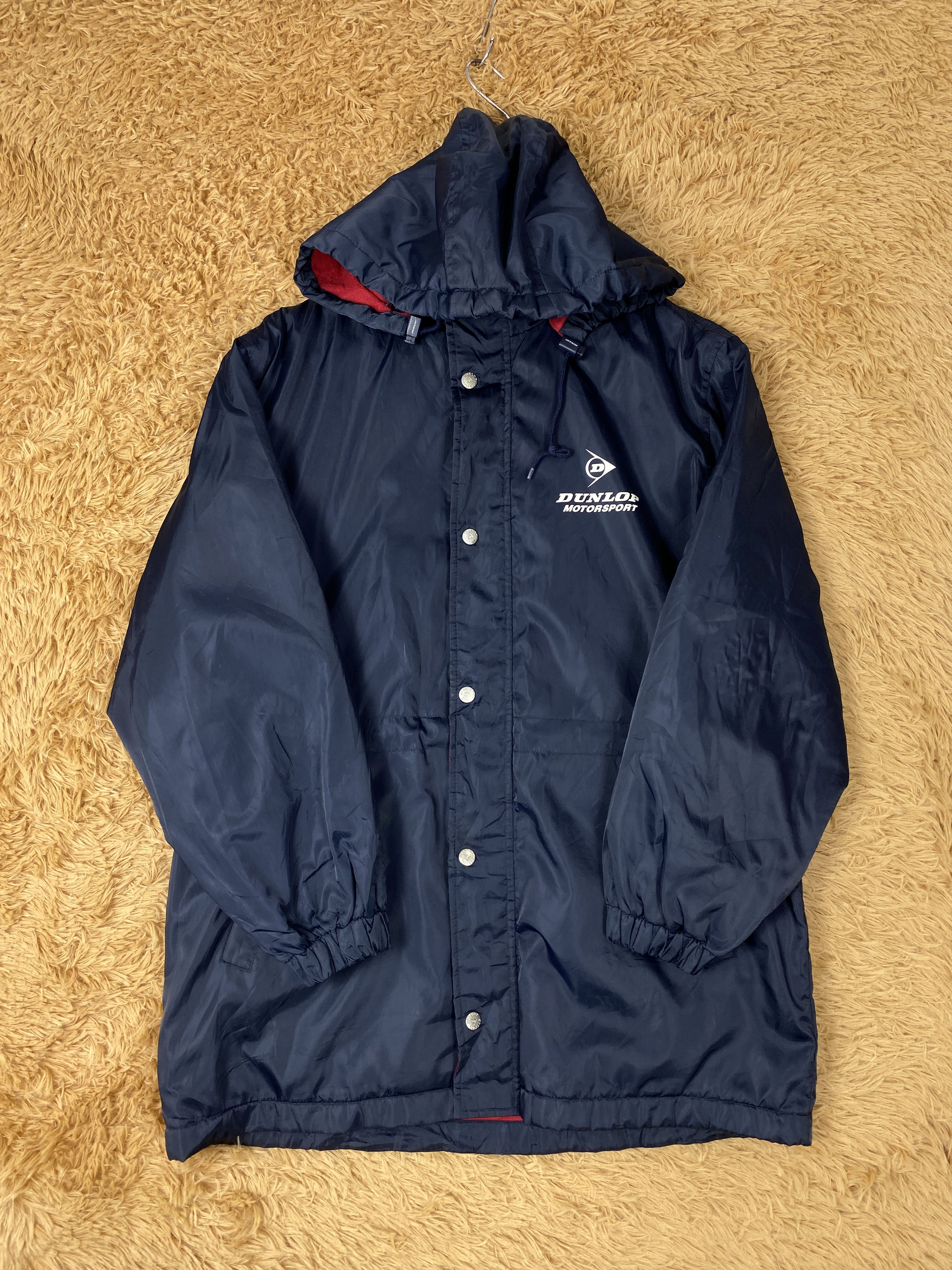Dunlop Vintage Dunlop Motorsport Hoodie Fleece Lining Jacket J1985 Size US S / EU 44-46 / 1 - 5 Thumbnail