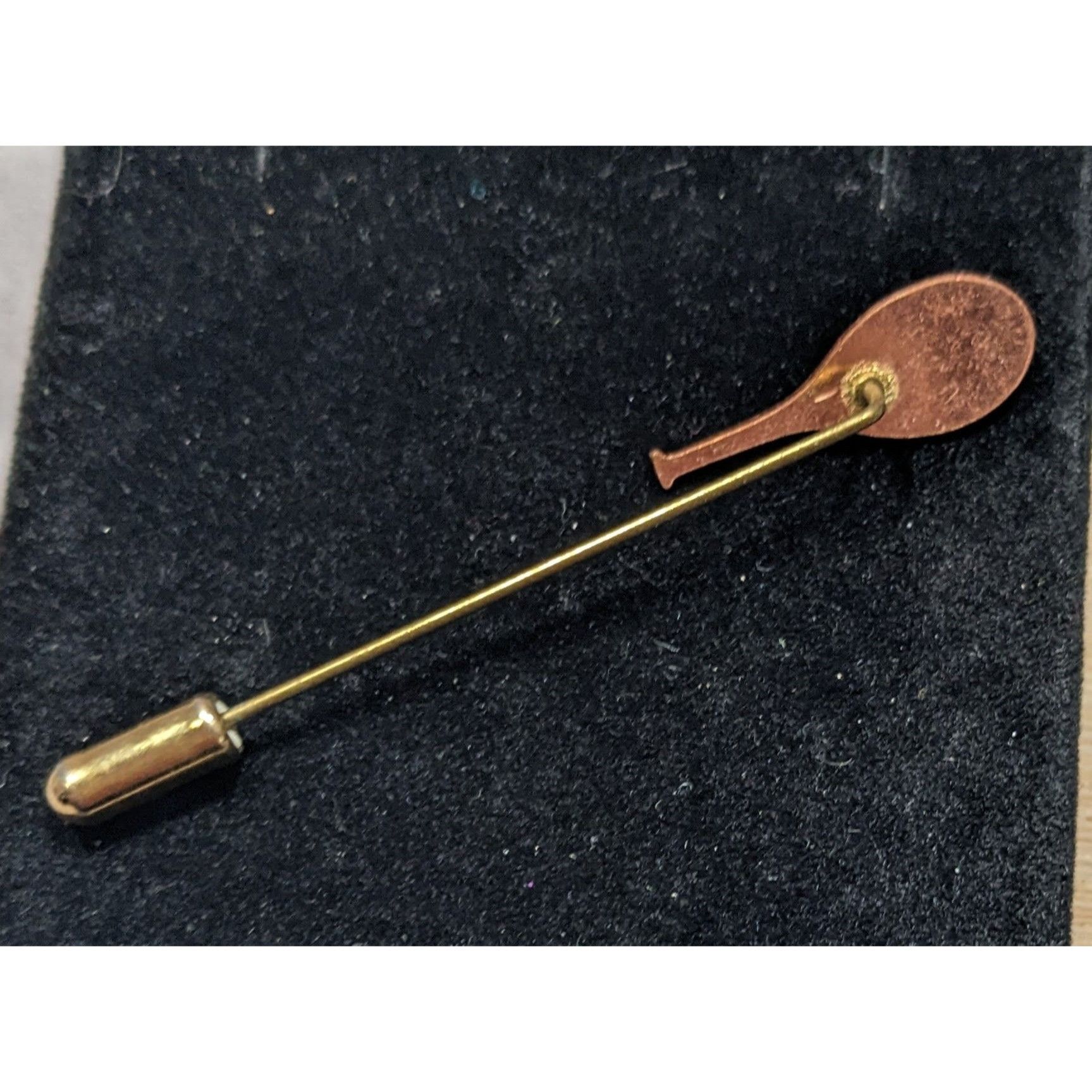 Other Vintage Copper Tone Tennis Racket Stick Pin Size ONE SIZE - 4 Thumbnail