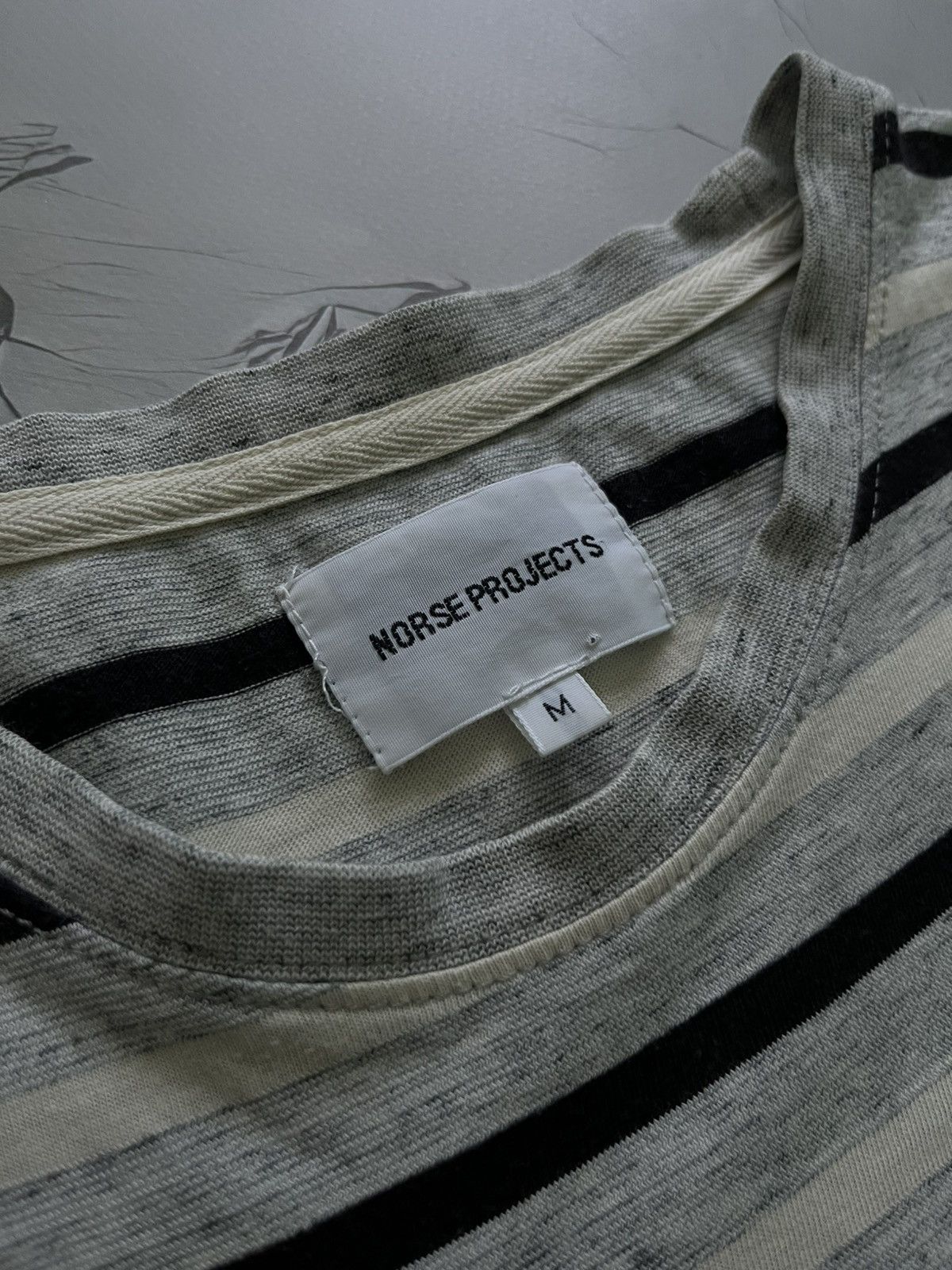 Norse Projects Norse Project Strip T-Shirt Copenhagen Streetwear Gray Size US M / EU 48-50 / 2 - 5 Thumbnail