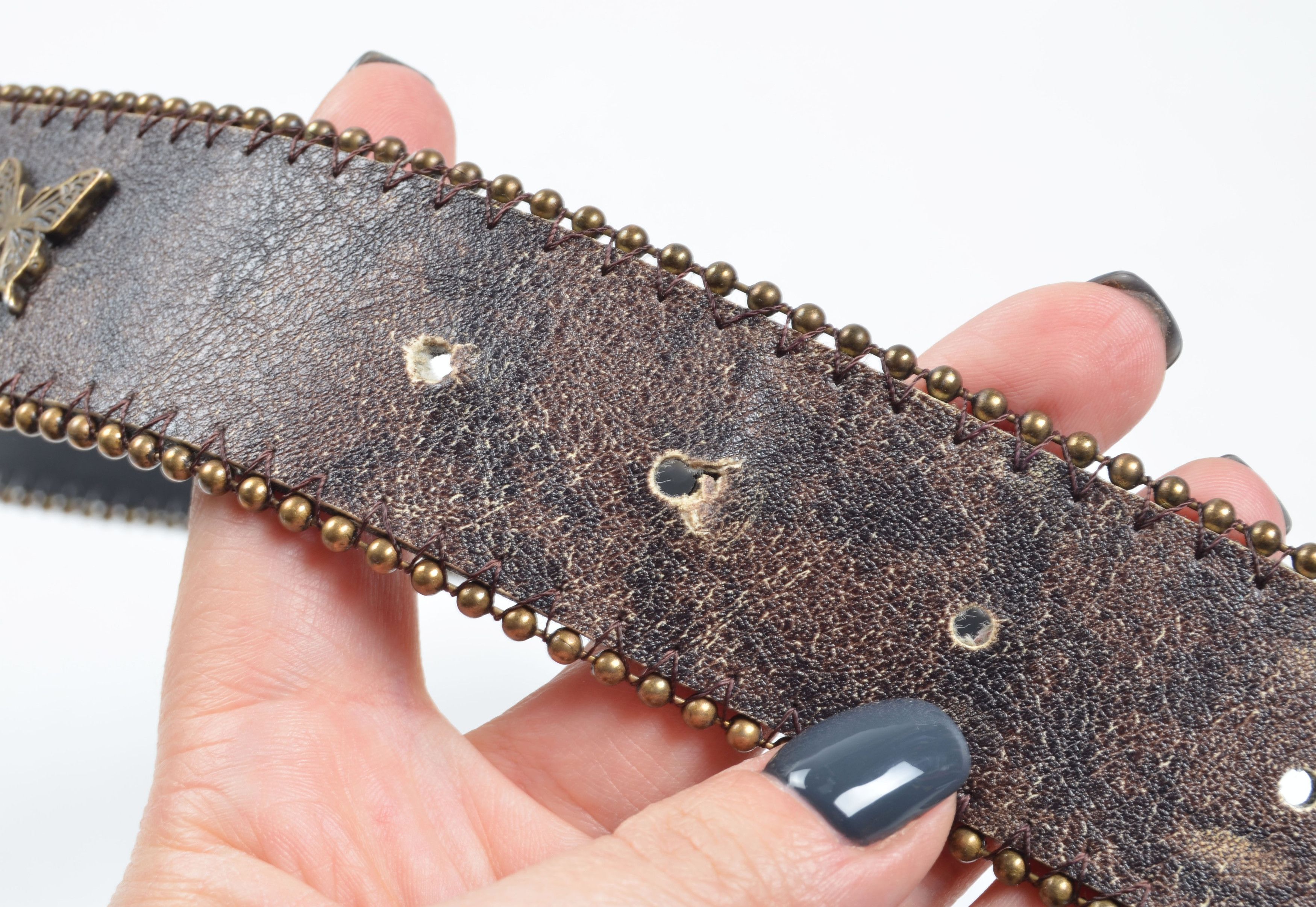 Vintage Vintage Y2K Fairycore Butterfly Faux Leather Belt Size ONE SIZE - 7 Thumbnail