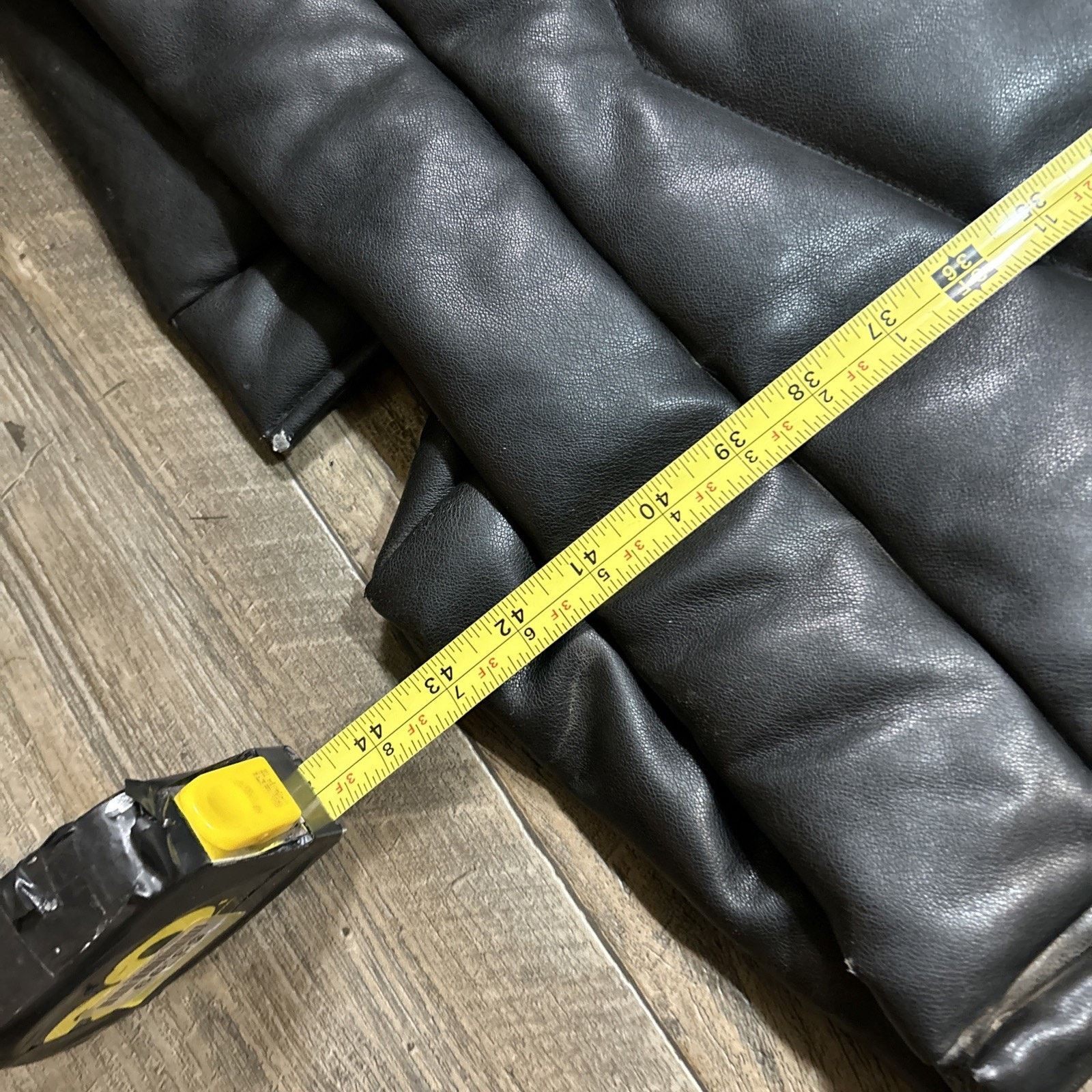 Abercrombie & Fitch Abercrombie & Fitch Ultra Collection Faux Leather Long Black Size S / US 4 / IT 40 - 11 Thumbnail