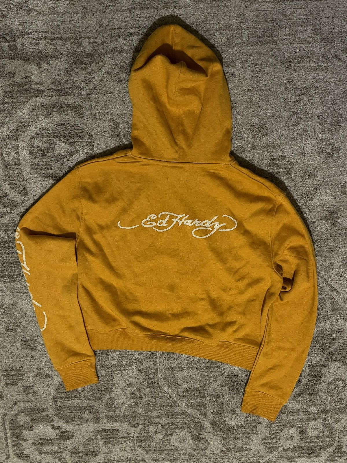 Ed Hardy Rare Yellow Ed Hardy Hoodie Size M / US 6-8 / IT 42-44 - 2 Thumbnail