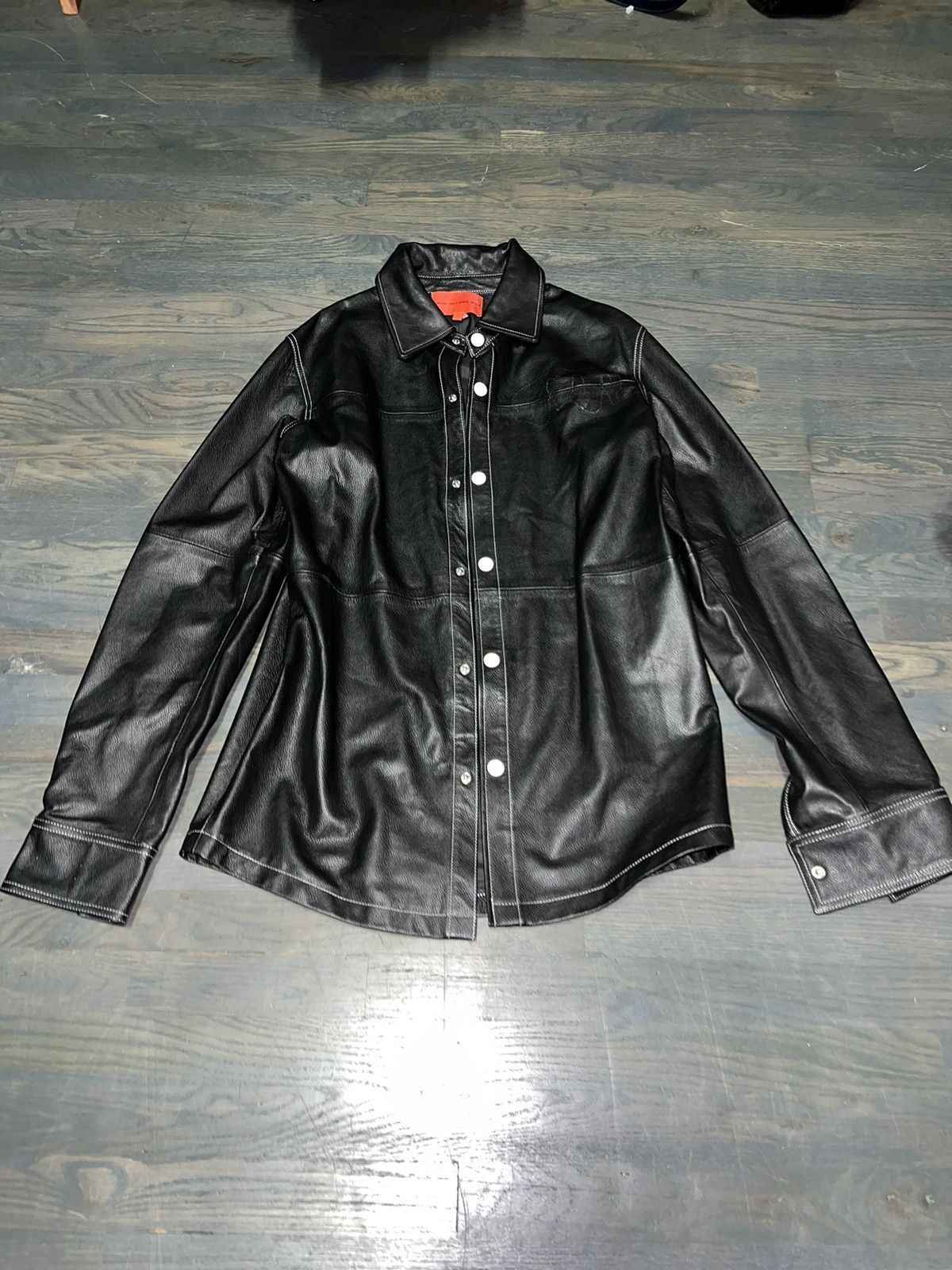Who Decides War WDW LEATHER BUTTON UP SHIRT Size US L / EU 52-54 / 3 - 3 Thumbnail