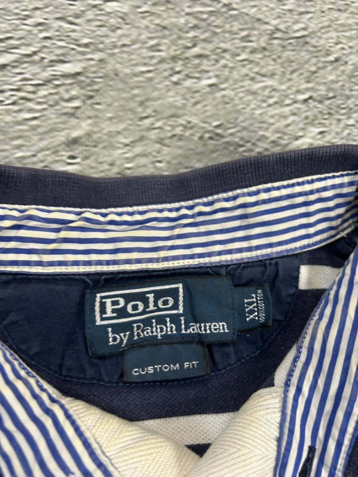 Ralph Lauren Polo Ralph Lauren striped polo shirt navy white small pony Size US XXL / EU 58 / 5 - 3 Thumbnail