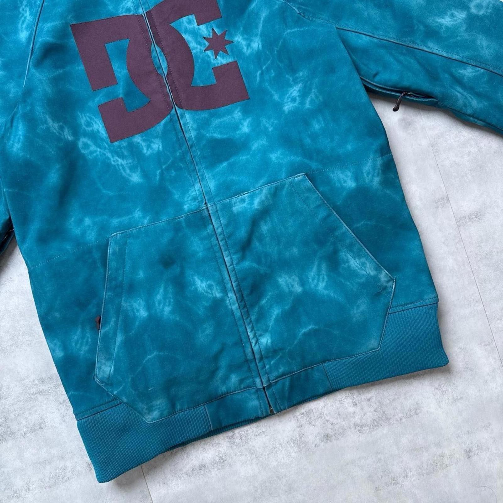 Other Y2K DC Shoes Snow Hoodie/Jacket Teal Tie-Dye Size S / US 4 / IT 40 - 5 Thumbnail