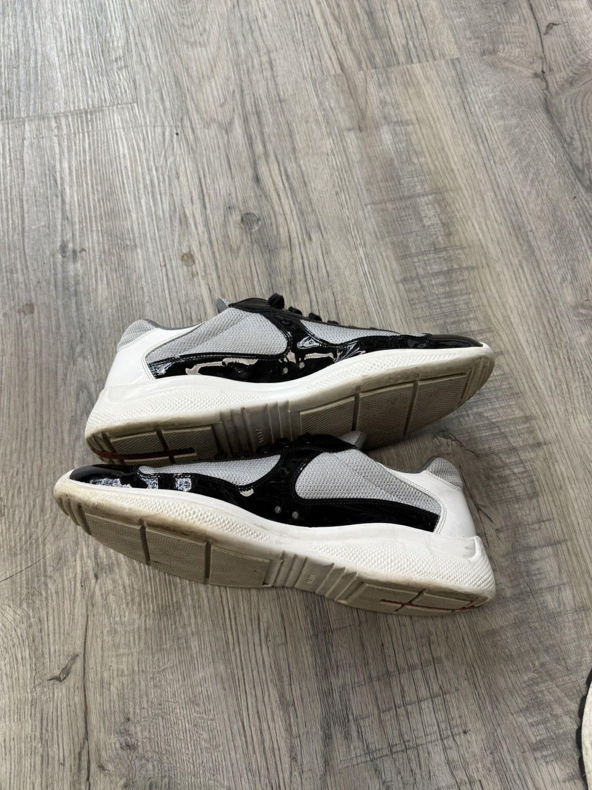 Prada Prada Cup Sneakers- Black/Grey/White Size US 12 / EU 45 - 2 Thumbnail