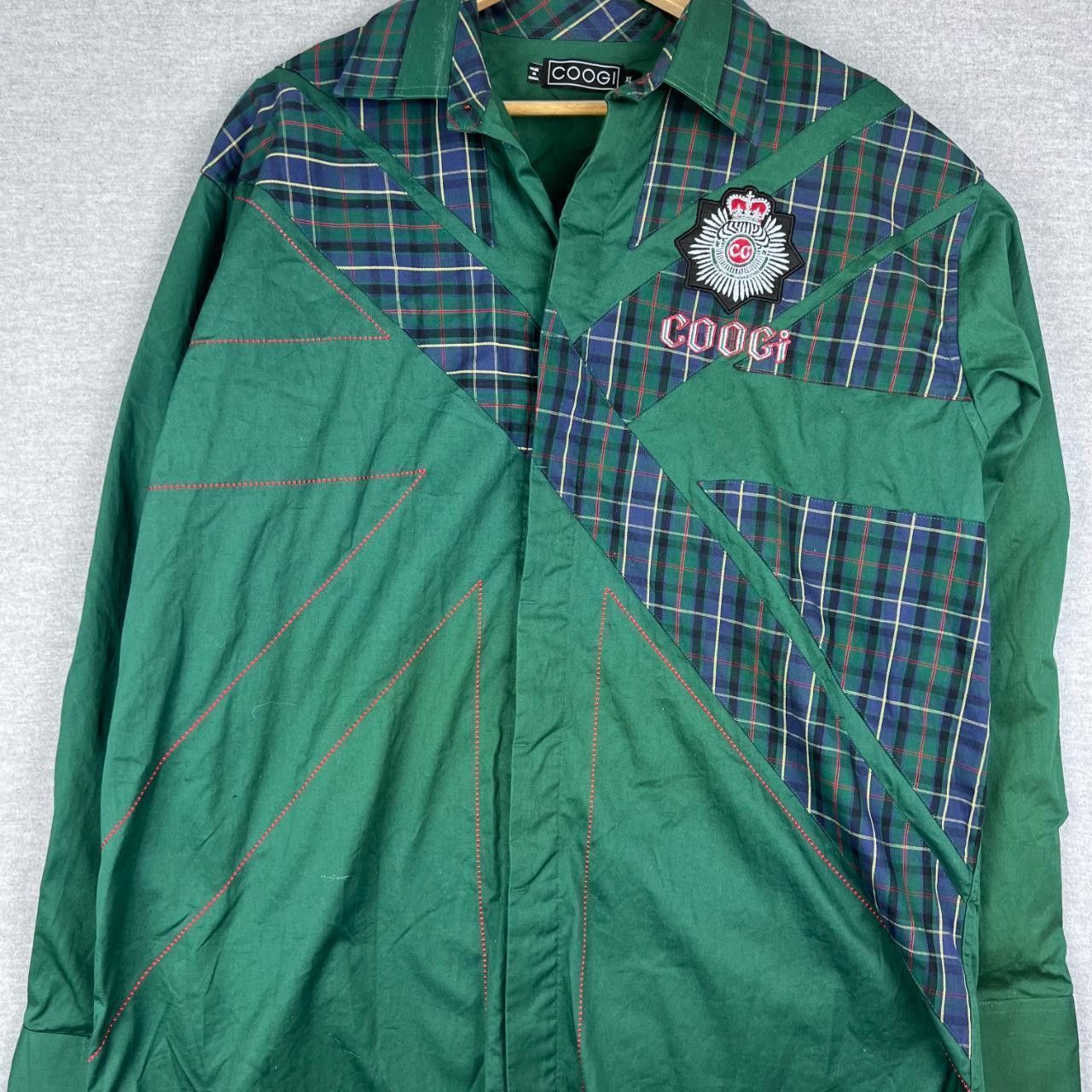 Coogi Vintage COOGI Shirt Mens XL Green Long Sleeve Button Up Size US XL / EU 56 / 4 - 4 Thumbnail