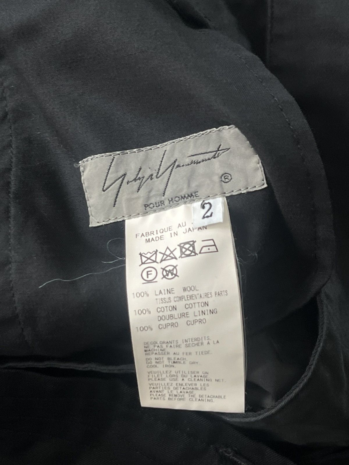Yohji Yamamoto Ss20 Yohji Yamamoto Pour Homme pants Size US 31 - 4 Thumbnail