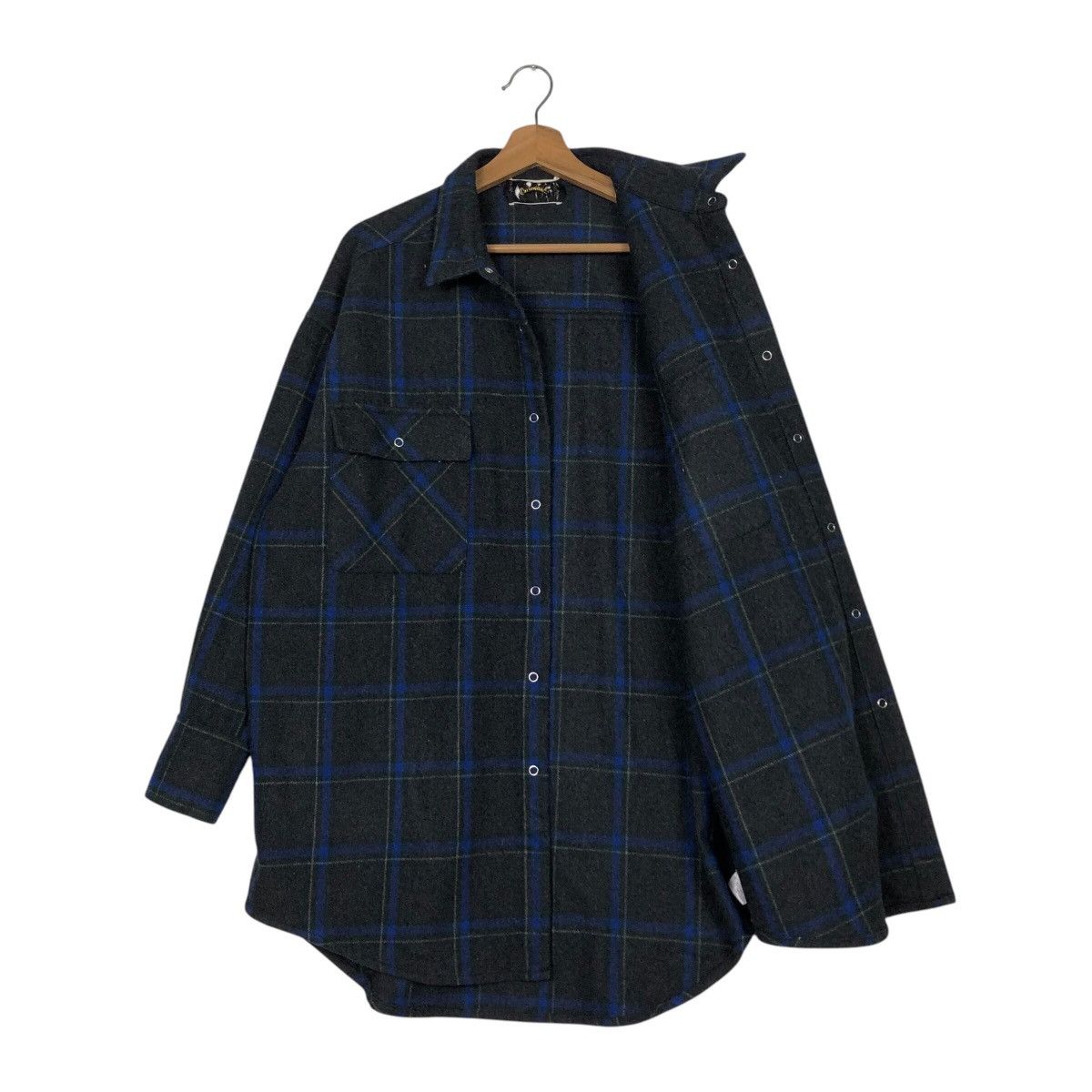 Japanese Brand × Vintage 📌Vintage Chore Worker Flannel Jacket Tartan Issey Miyake Size US M / EU 48-50 / 2 - 12 Thumbnail