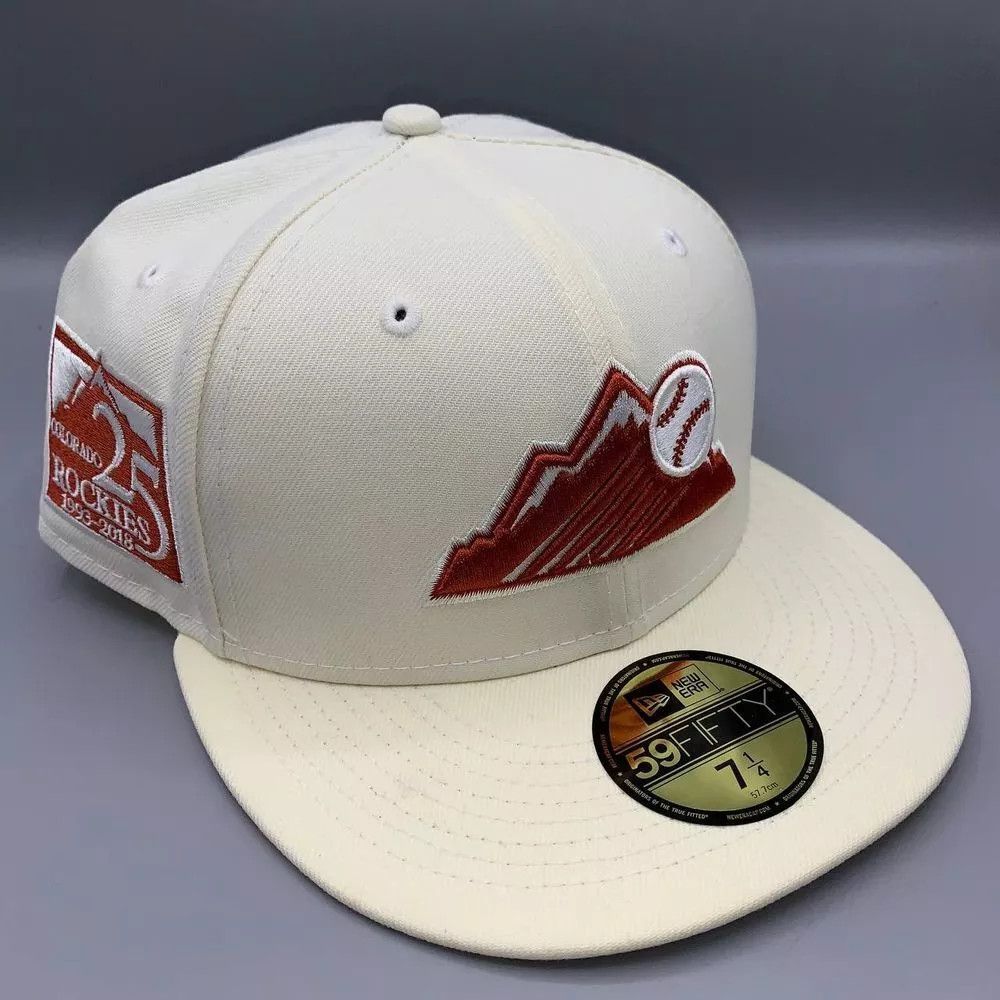 New Era Colorado Rockies Hat Men 7 1/4 59Fifty New Era Fitted Cap Size ONE SIZE - 1 Thumbnail