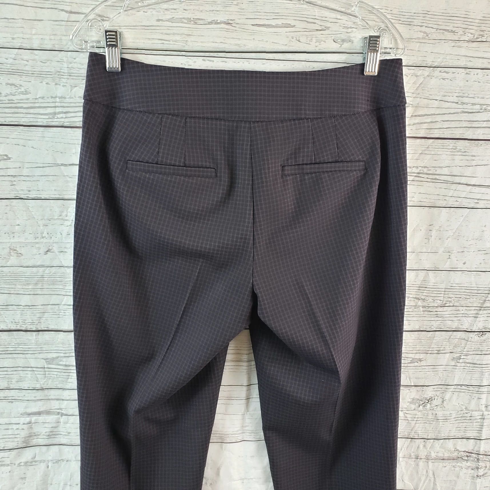Ann Taylor Ann Taylor LOFT Womens Julie Pants Sz 4 Blue Brown Mid Rise Size 27" / US 4 / IT 40 - 4 Thumbnail