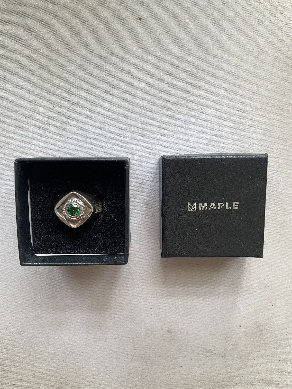 Other MAPLE - EMERALD x 925 SILVER RING Size ONE SIZE - 1 Thumbnail