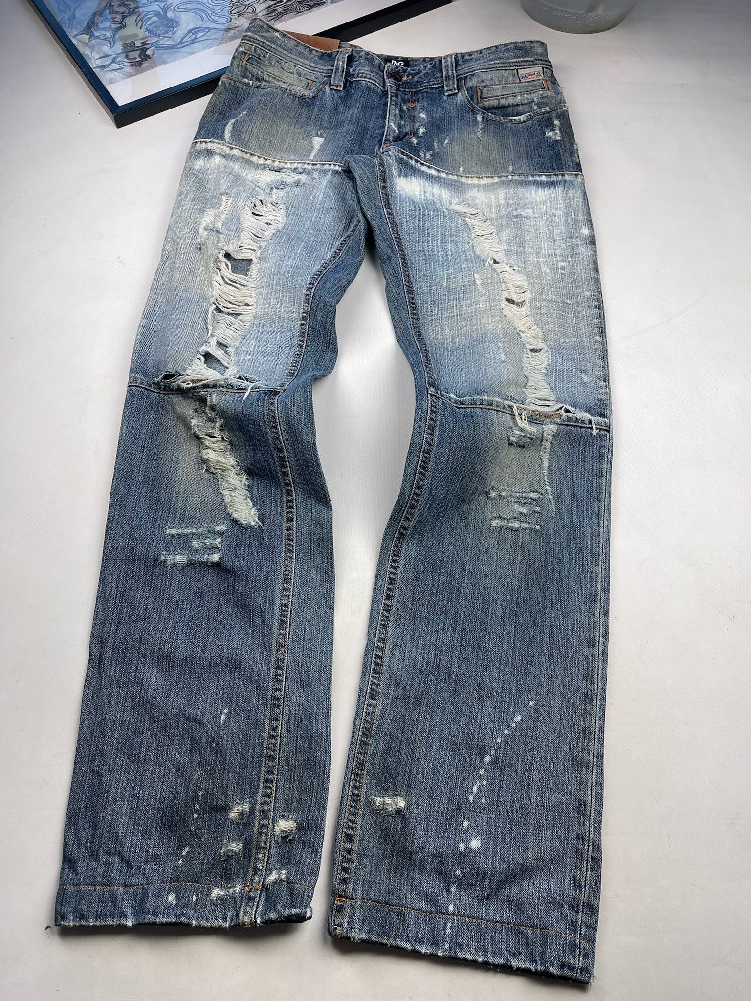 Dolce & Gabbana Vintage Dolce Gabbana Jeans Distressed Denim Size US 31 - 13 Thumbnail
