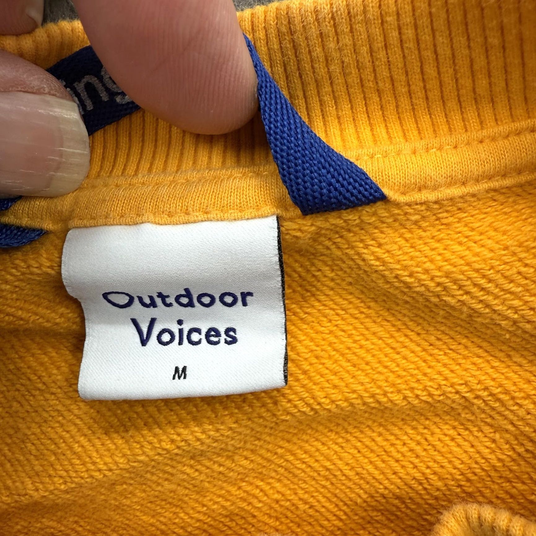 Outdoor Voices Outdoor Voices Sweatshirt Mens M Yellow Y'all Graphic Pullover Crewneck Knit Cotton Pullover Size US M / EU 48-50 / 2 - 3 Thumbnail