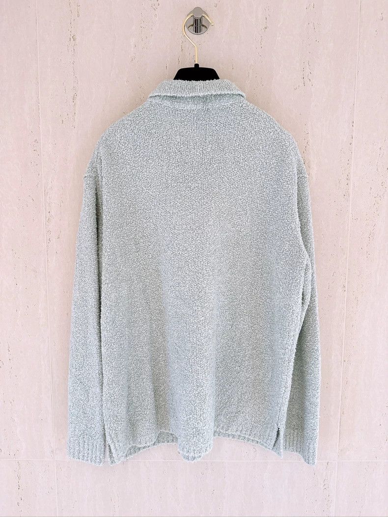 Loro Piana LORO PIANA Smog blue woolen circle silk jacket Size XS / US 0-2 / IT 36-38 - 2 Thumbnail