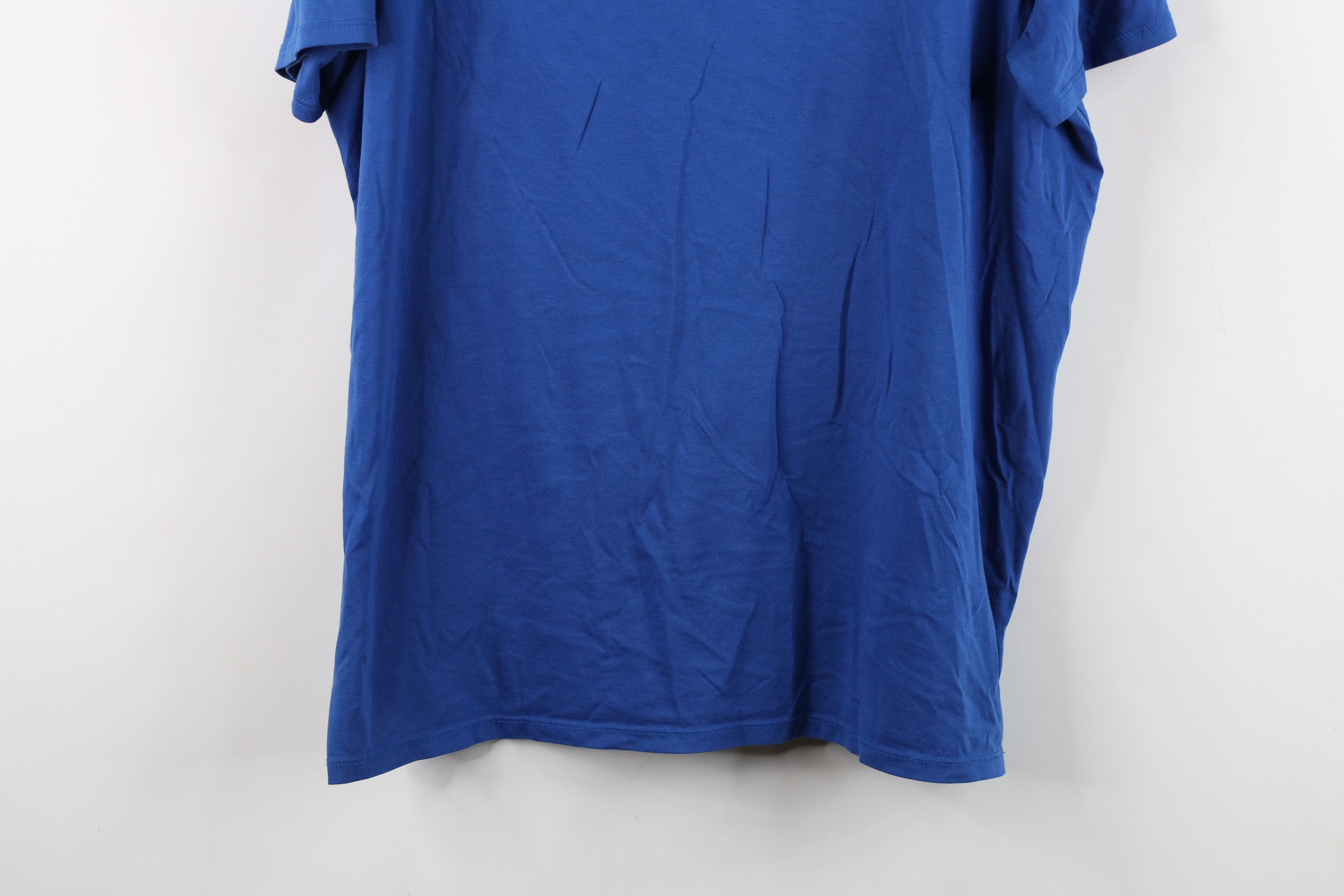Lacoste Lacoste Logo Pima Cotton Short Sleeve V-Neck T-Shirt Blue Size US XXL / EU 58 / 5 - 3 Thumbnail