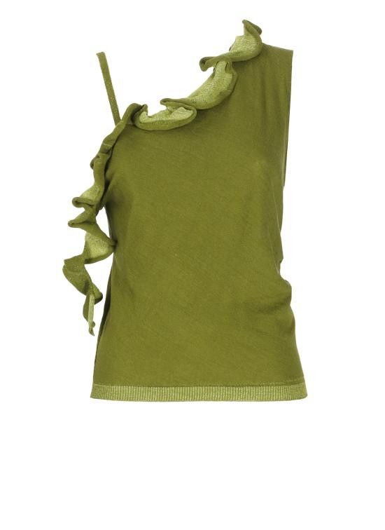 Dries Van Noten DRIES VAN NOTEN Women Tops 011239 1716607 Green Size M / US 6-8 / IT 42-44 - 1 Thumbnail