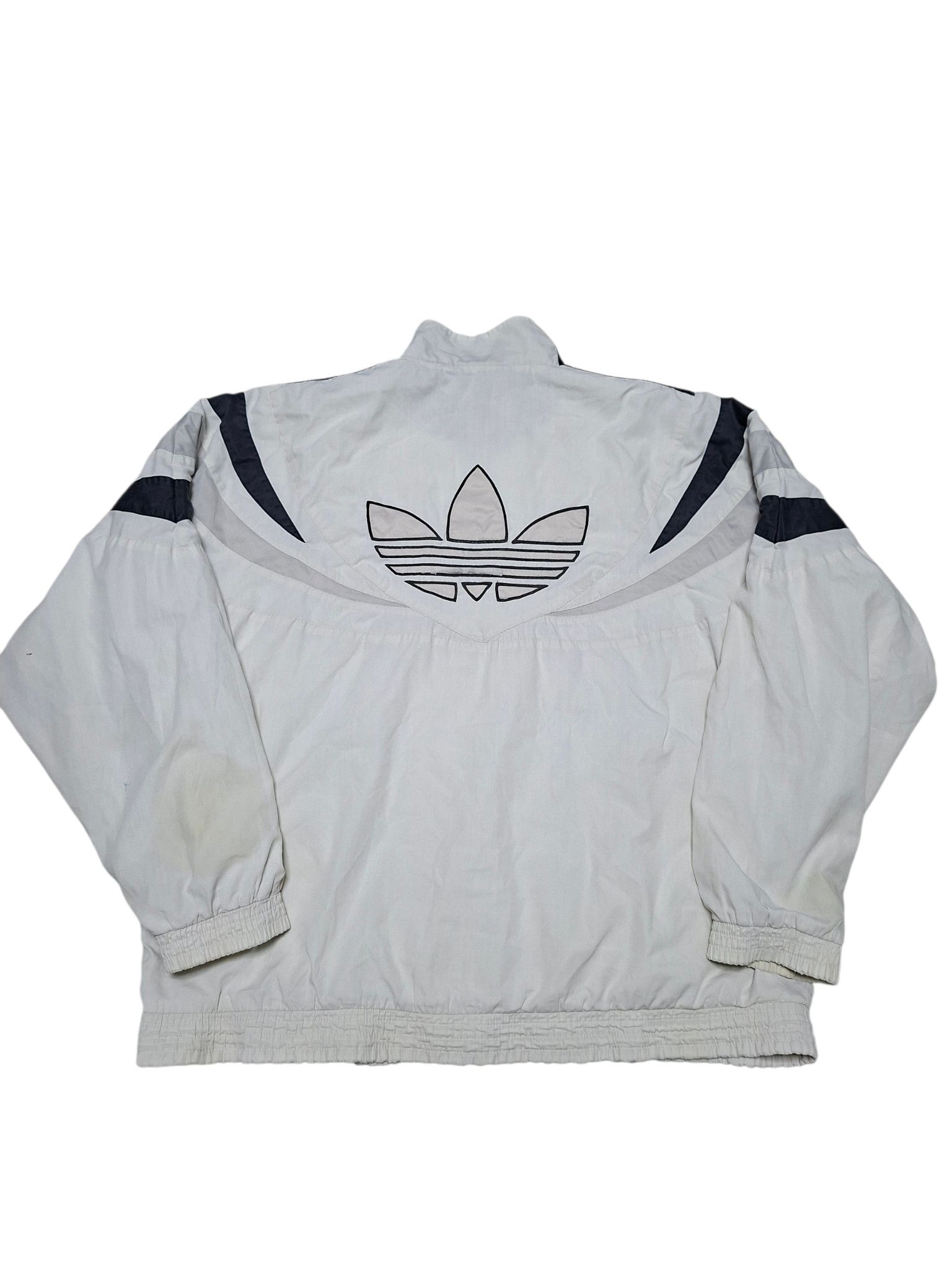 Adidas ADIDAS VINTAGE 90 NYLON BIG LOGO TRACK JACKET Size US XL / EU 56 / 4 - 1 Thumbnail