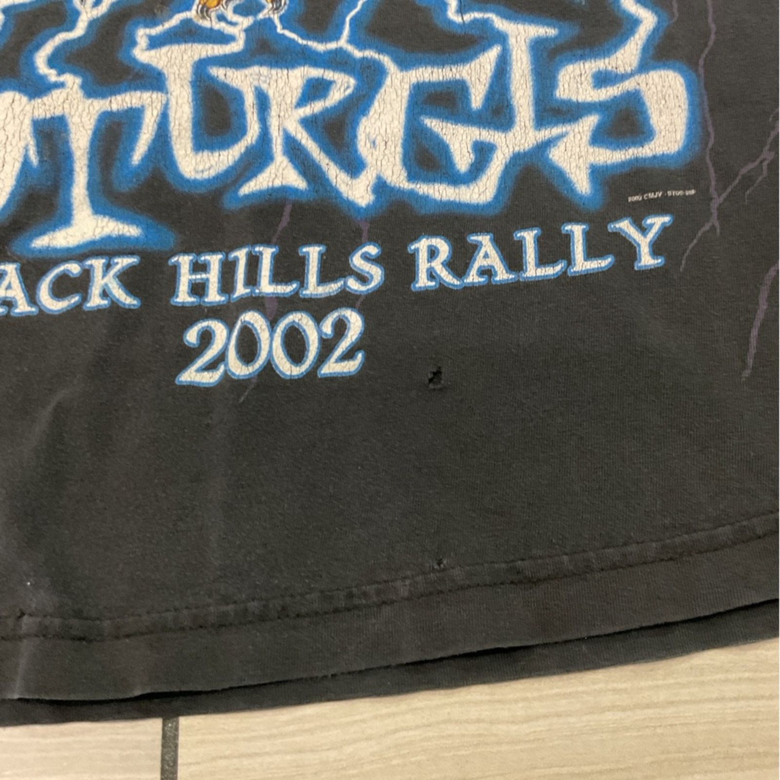 Vintage 2002 NCC Sturgis Lightning Eagle Black Hills Rally T-Shirt Size US M / EU 48-50 / 2 - 6 Thumbnail