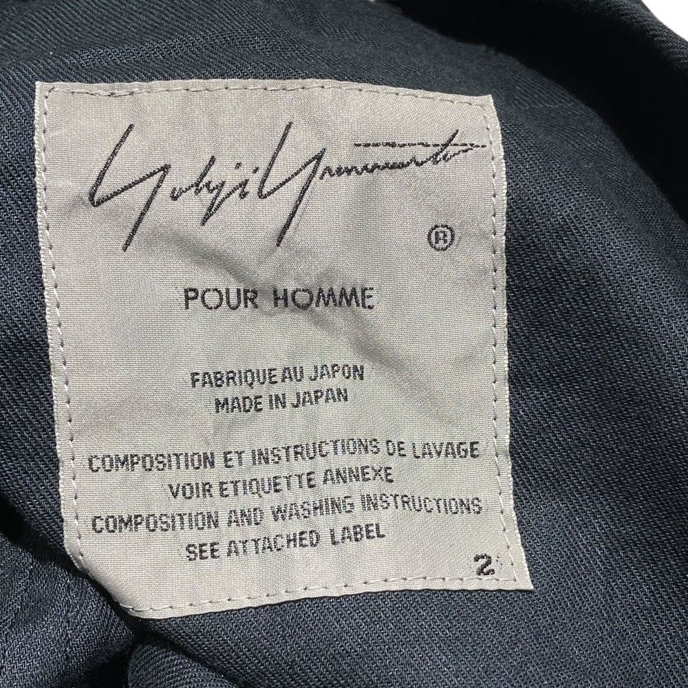 Yohji Yamamoto Yohji Yamamoto pour homme // Cotton and linen coat Size US M / EU 48-50 / 2 - 6 Thumbnail