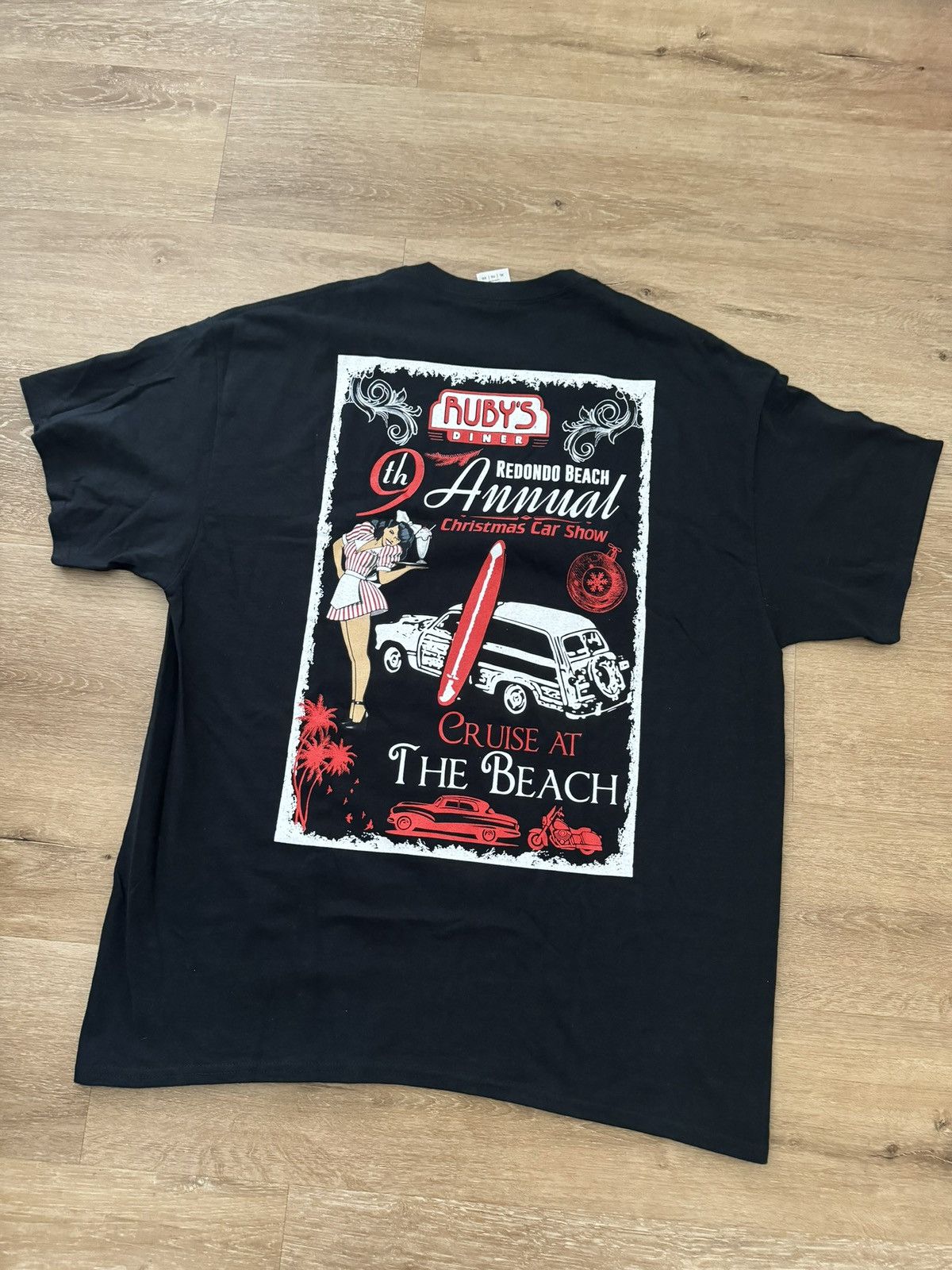 Vintage Ruby’s Diner 9th Annual Classic Car Show Holiday Tee XL Size US XL / EU 56 / 4 - 2 Thumbnail