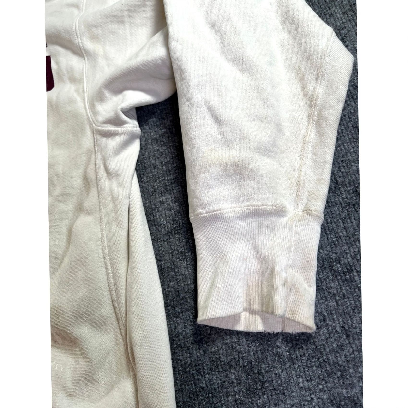 Champion VINTAGE Champion Full Zip Sweatshirt Augsburg College Mens 2XL Ivory Distressed 80s Size US XXL / EU 58 / 5 - 6 Thumbnail