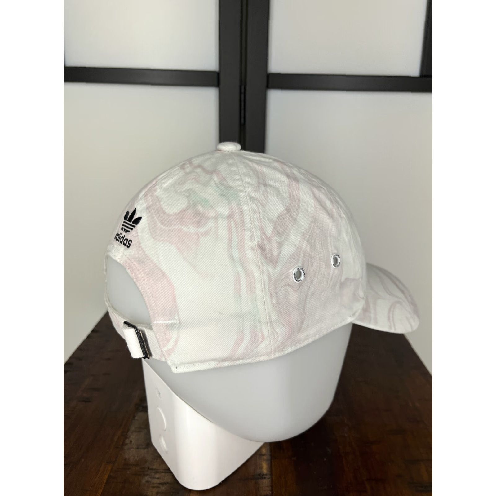 Adidas Adidas Hat Cap Adjustable One Size White Pink Pastel Marble Wash Cotton Baseball Cap Unisex Adults Mens Womens Boys Girls Size ONE SIZE - 7 Thumbnail