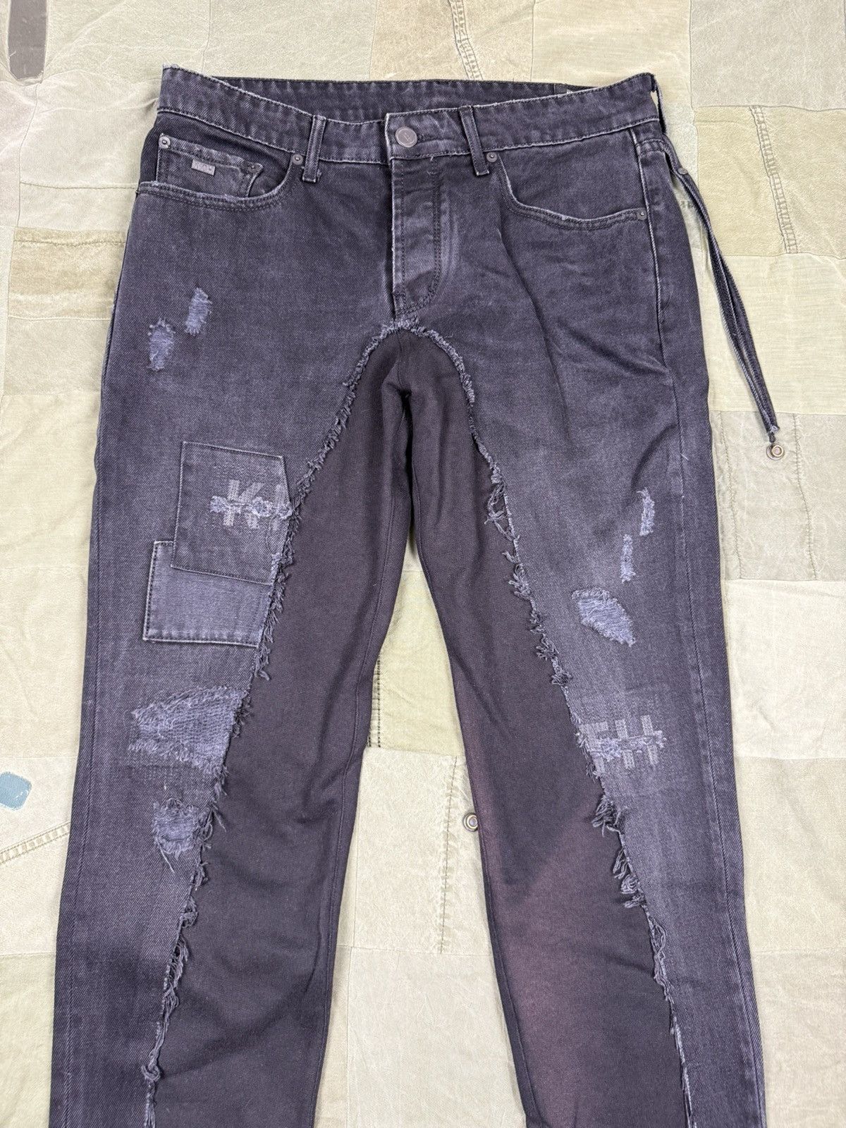 Greg Lauren × Kith Unreleased 1 of 1 50/50 Kith Jeans / Sweats Size US 32 / EU 48 - 4 Thumbnail