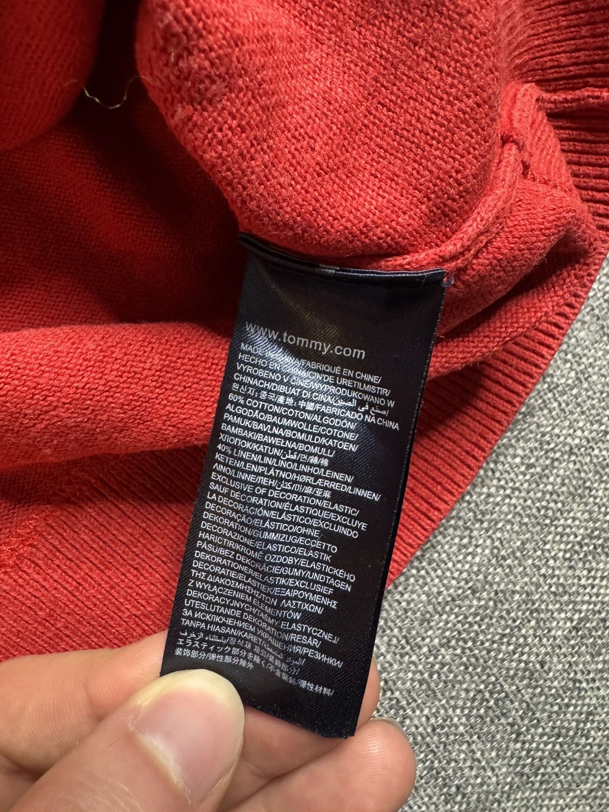 Tommy Hilfiger Tommy Hilfiger sweater red L Size US L / EU 52-54 / 3 - 12 Thumbnail