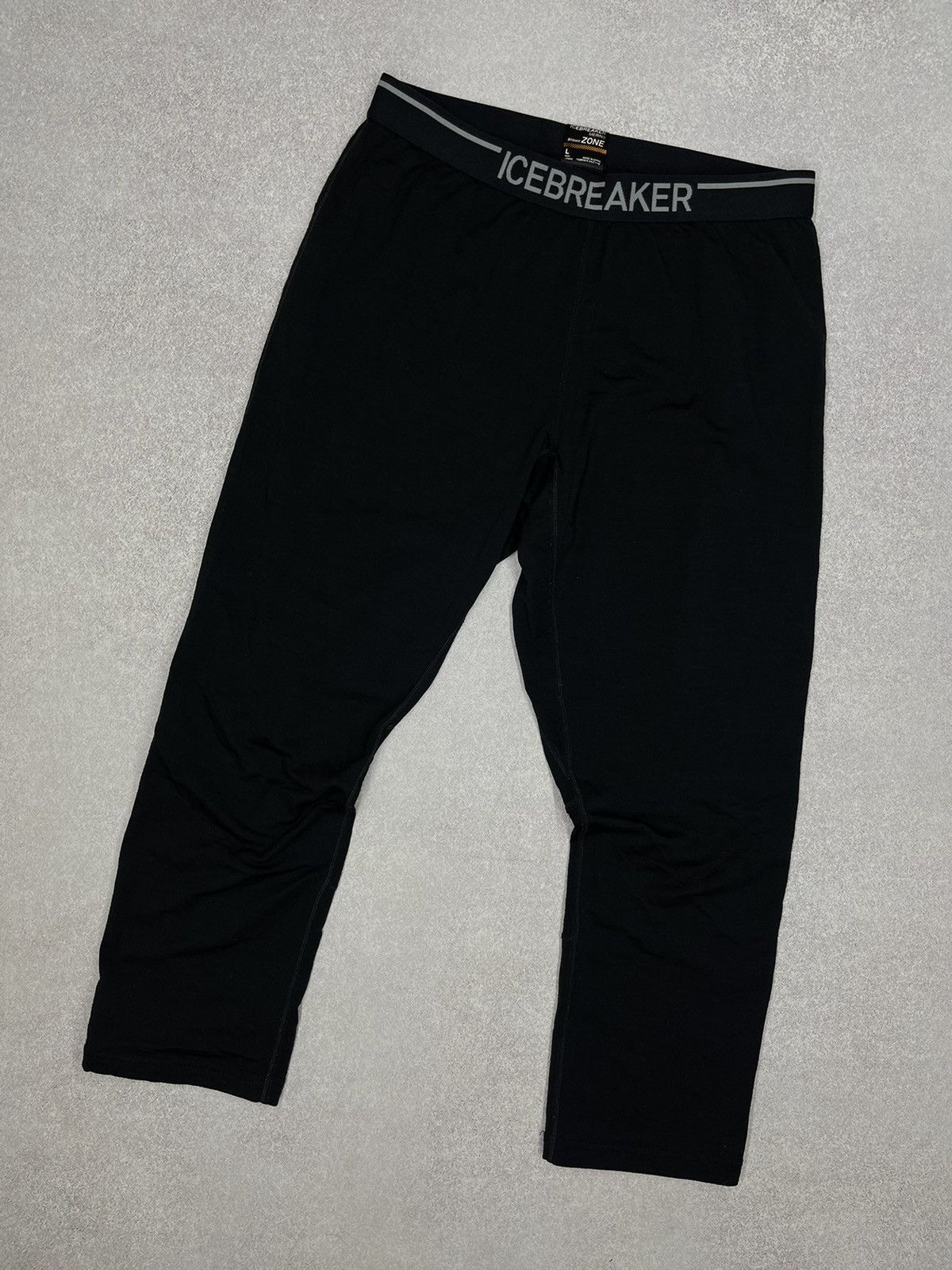 Icebreaker × Vintage Ice Breaker Merino Body Fit Zone Termal Leggings Black Size US 34 / EU 50 - 1 Thumbnail