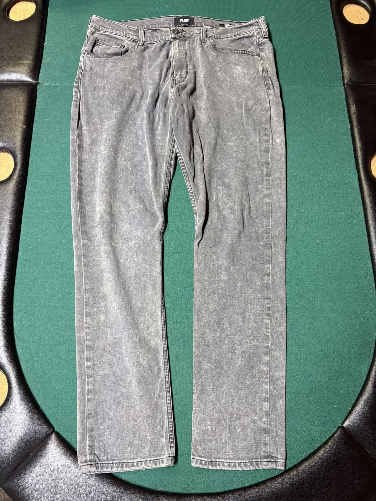 Paige PAIGE Gray Slim Straight Jeans Size 38 Size US 38 / EU 54 - 1 Thumbnail