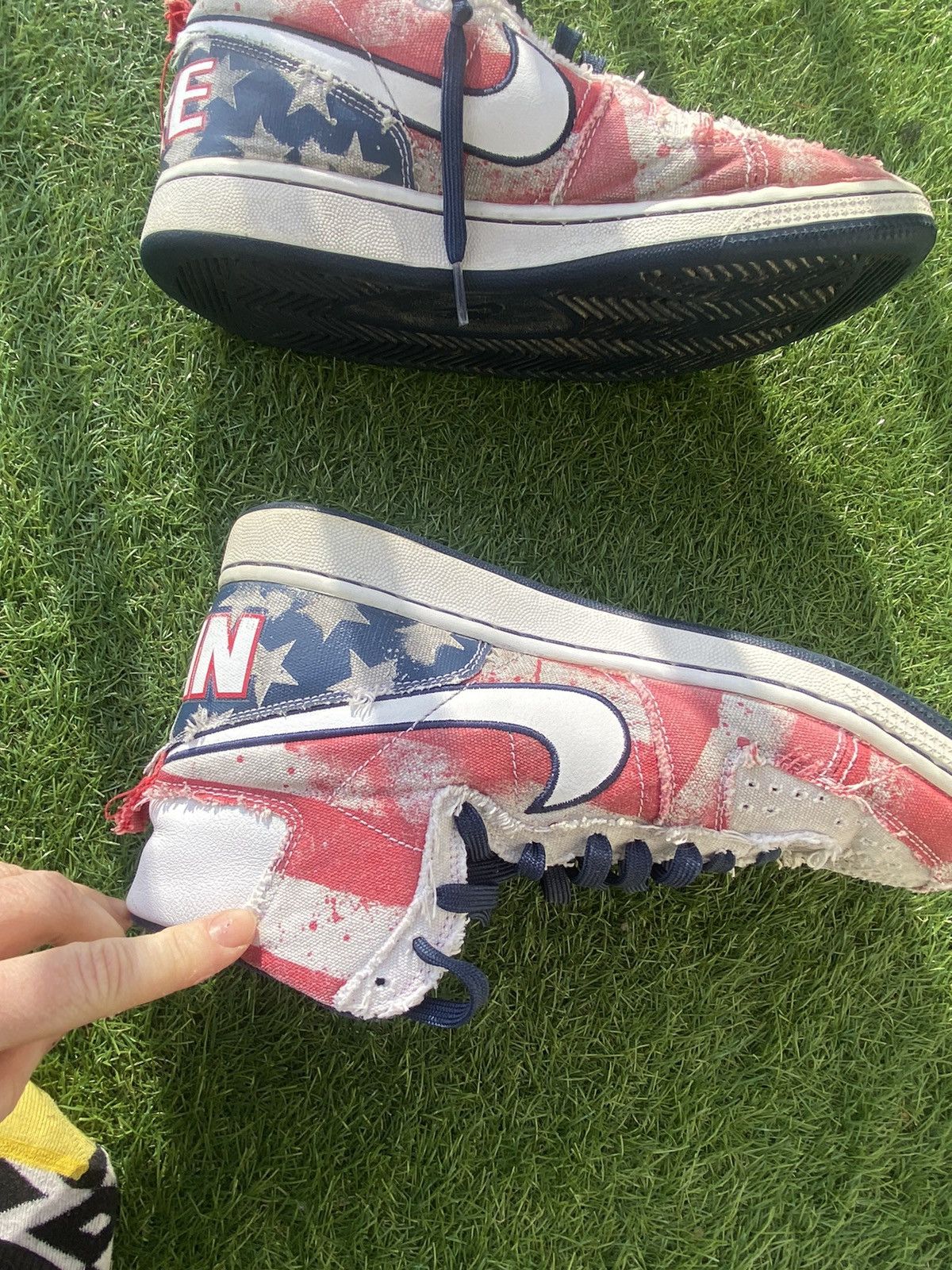 Nike NIKE HIGH TOP Sneaker TERMINATOR USA FLAG INDEPENDENCE DAY Size US 8.5 / EU 41-42 - 11 Thumbnail