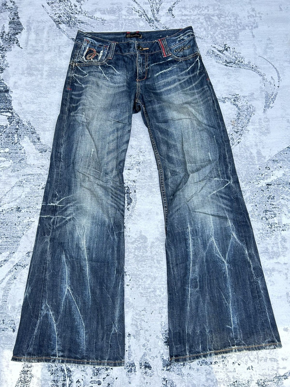 If Six Was Nine Super Flared Japan Brand Jeans Size US 32 / EU 48 - 1 Thumbnail